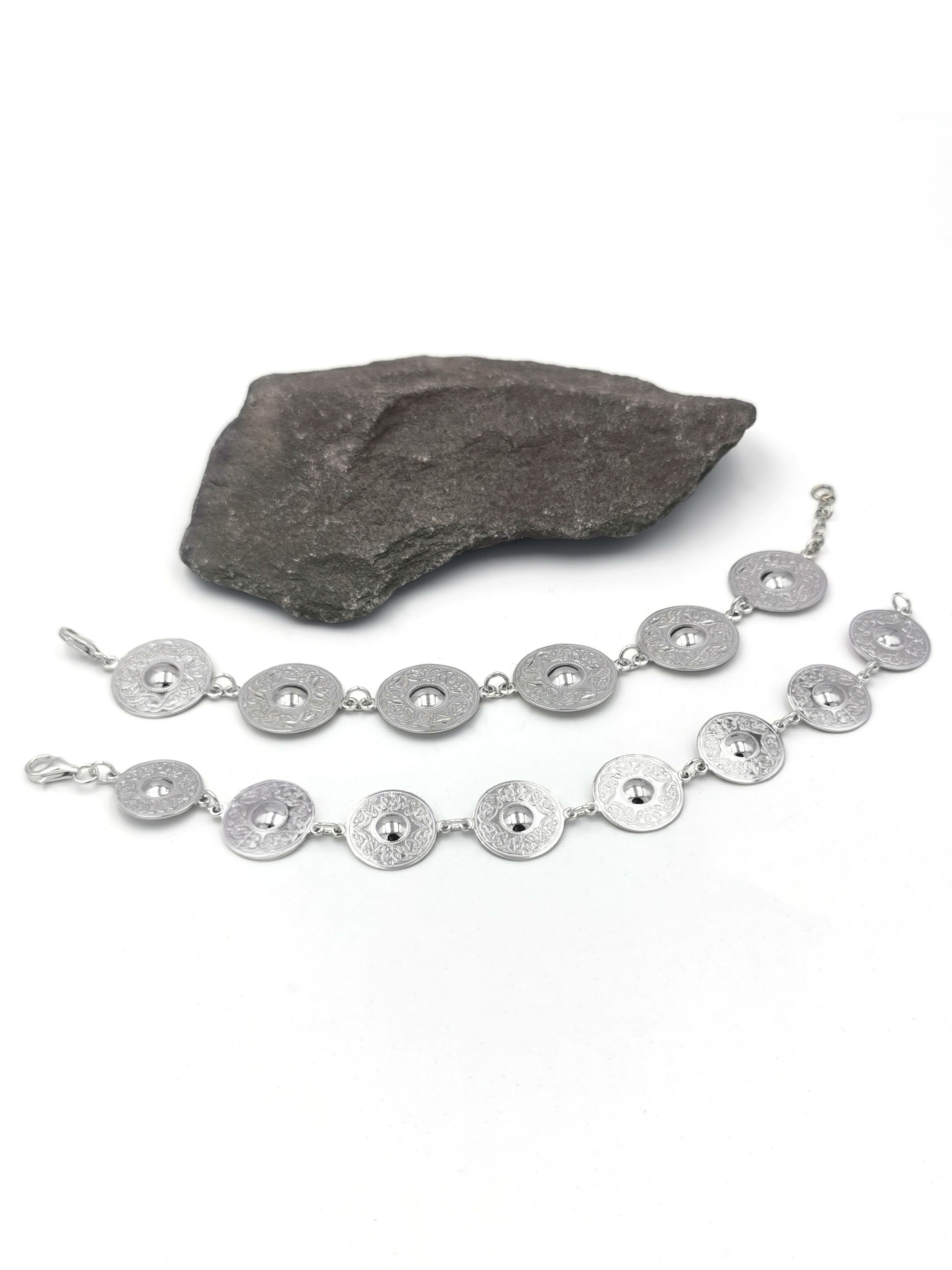 Small Attractive Sterling Silver Celtic Warrior Bracelet For Women