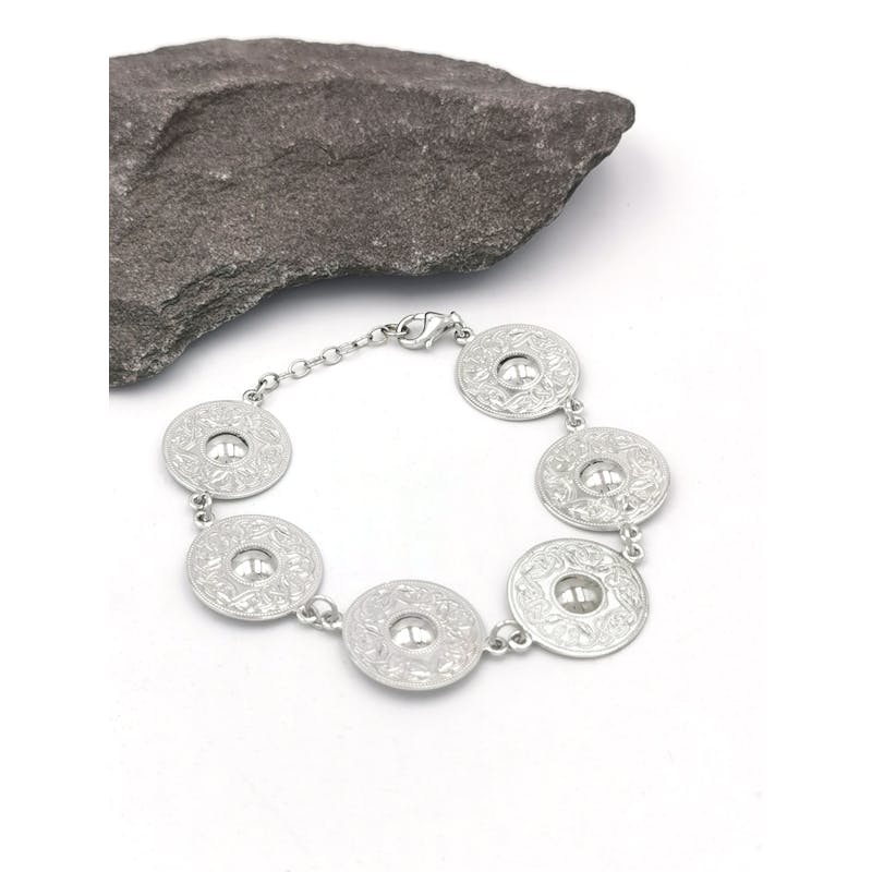 Small Attractive Sterling Silver Celtic Warrior Bracelet For Women
