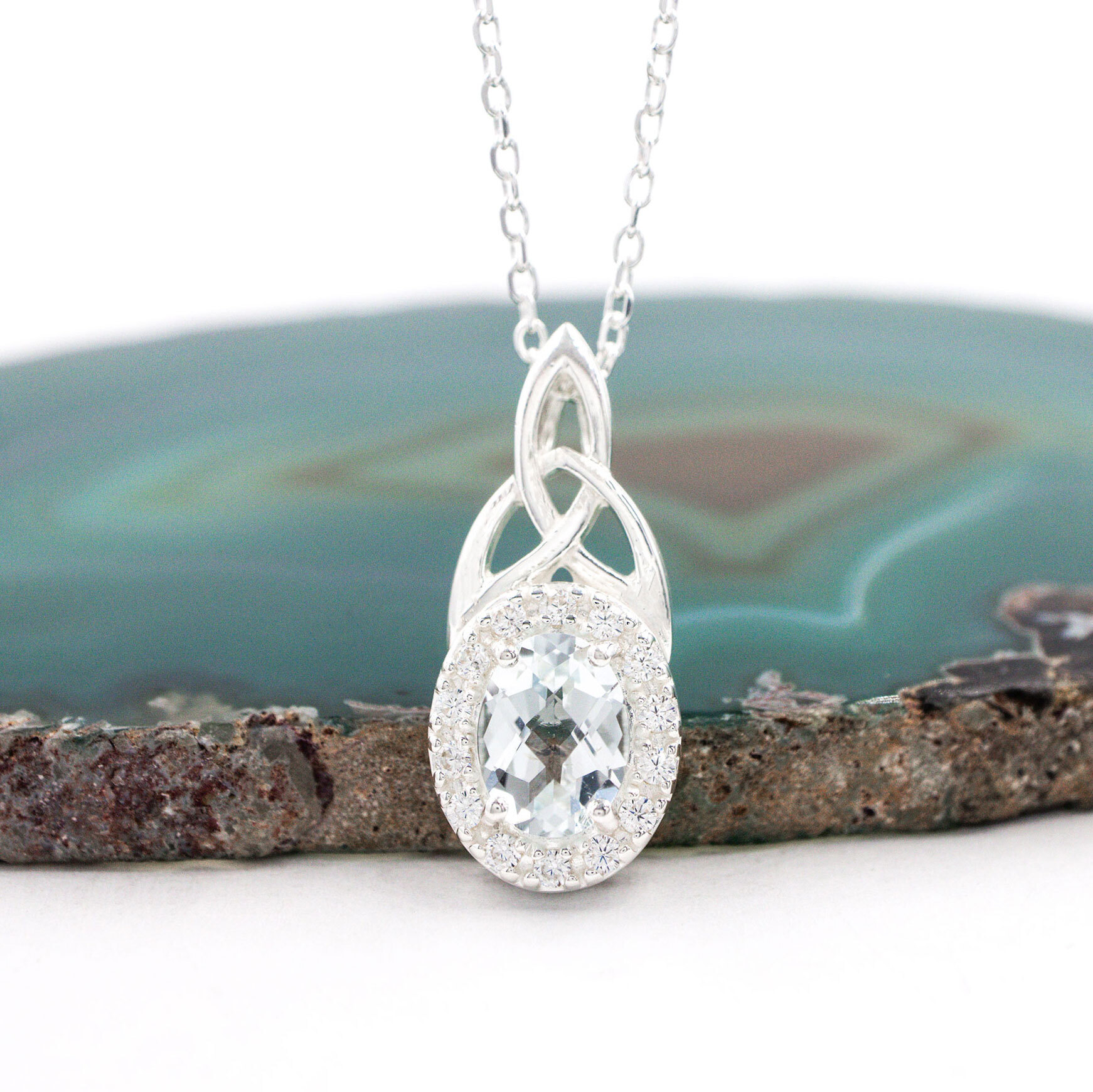 Gorgeous Sterling Silver Trinity Knot Gift Set For Women