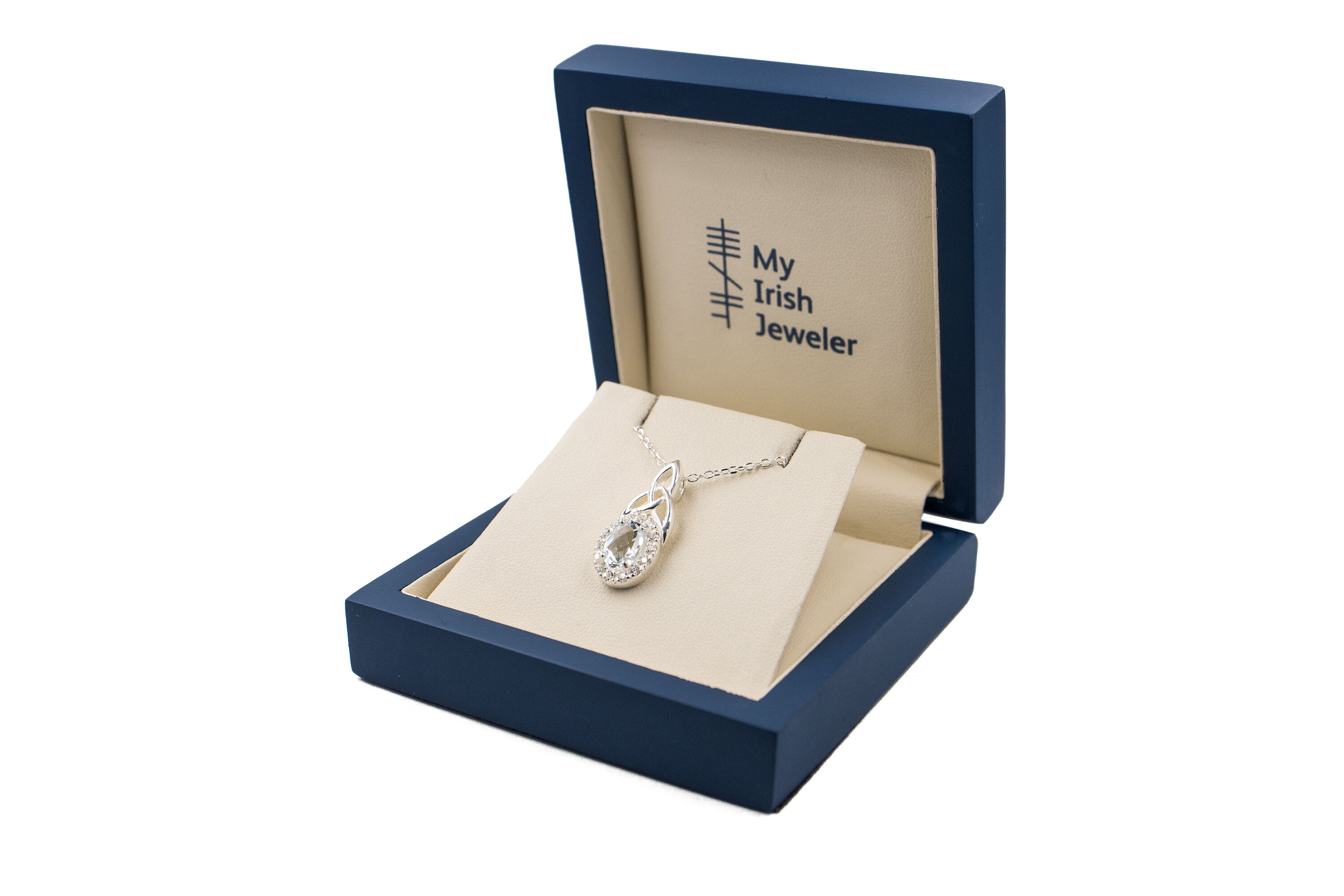 Womens Irish Sterling Silver Trinity Knot Gift Set