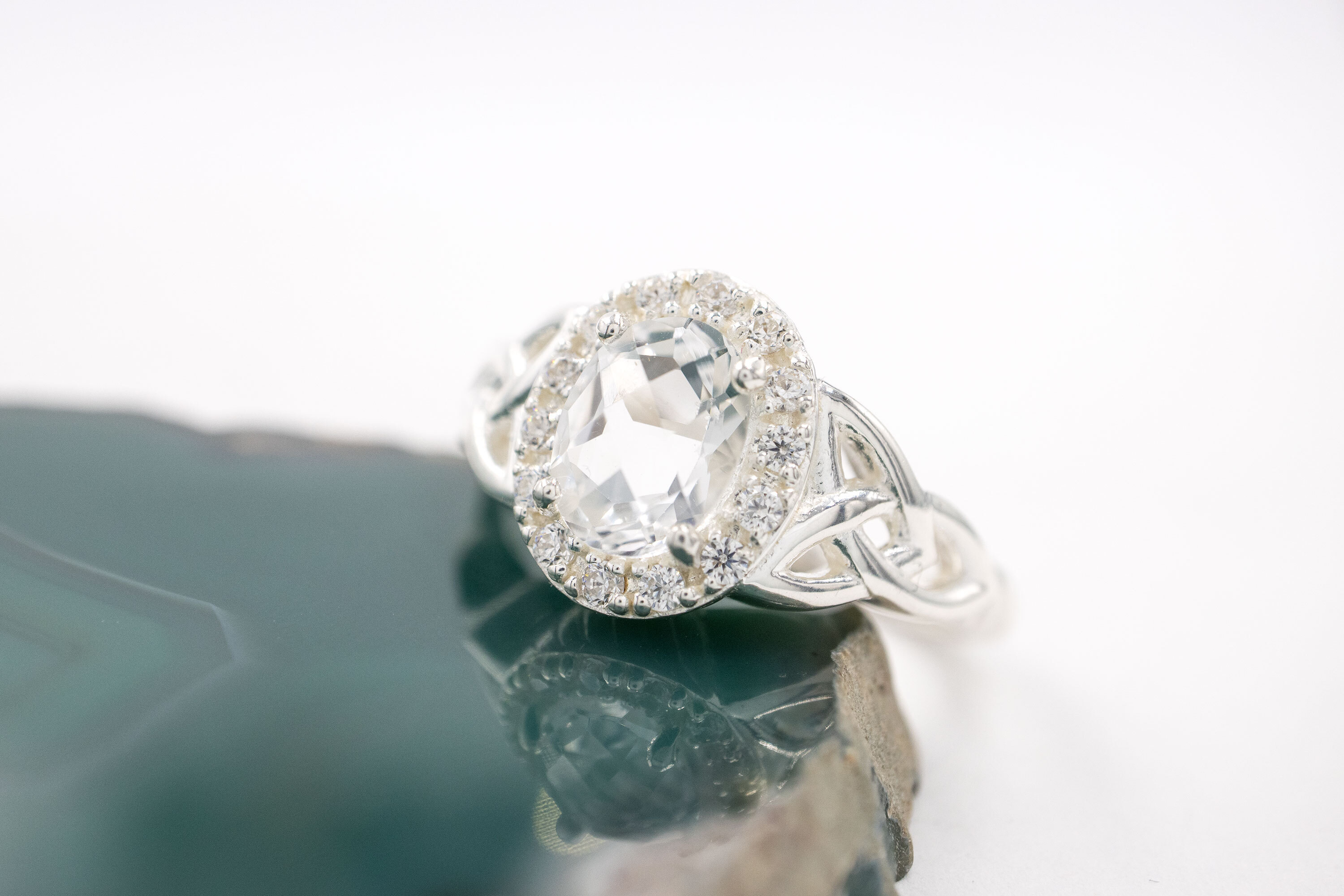 Womens Sterling Silver Trinity Knot Gift Set