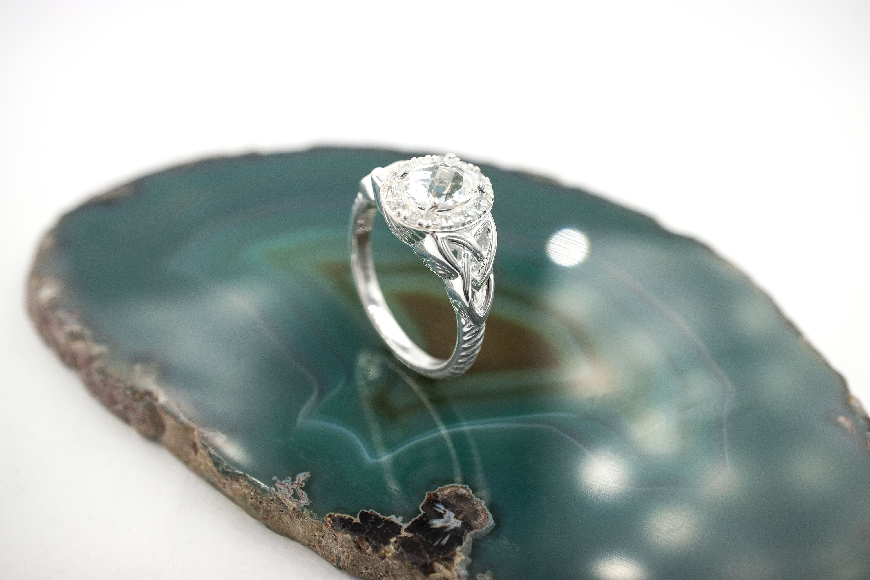 Attractive Sterling Silver Trinity Knot Gift Set For Women