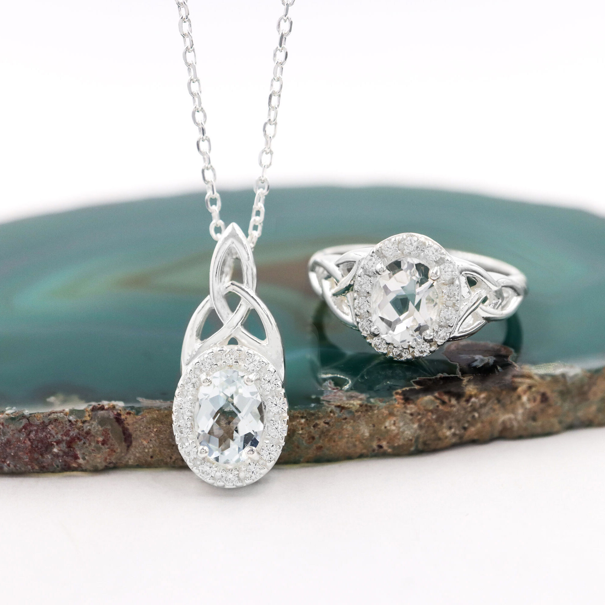 White Topaz  Gift Set