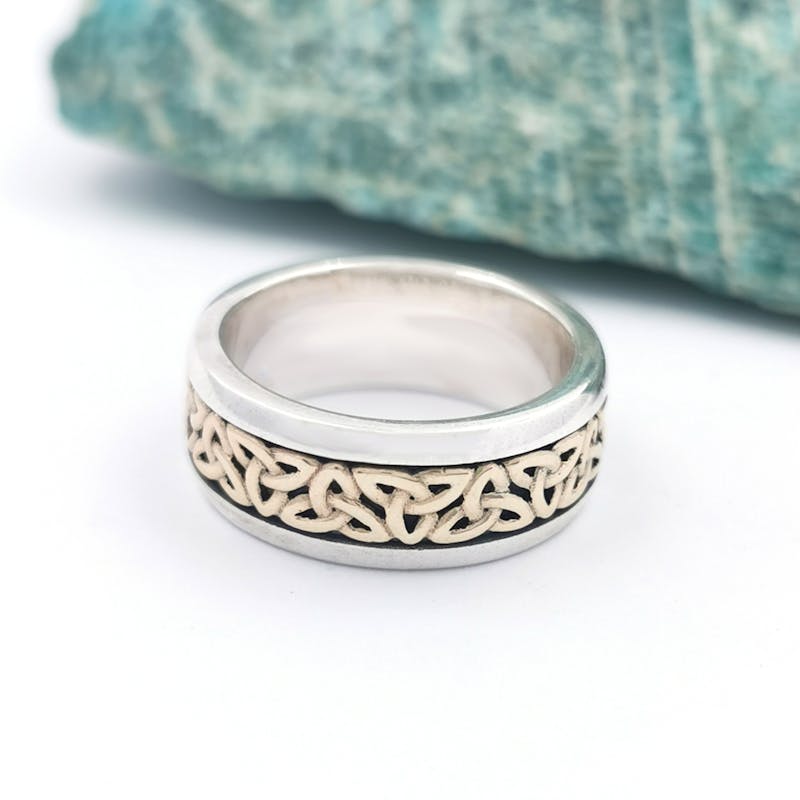 Celtic Knot & Trinity Knot - 8mm Ring