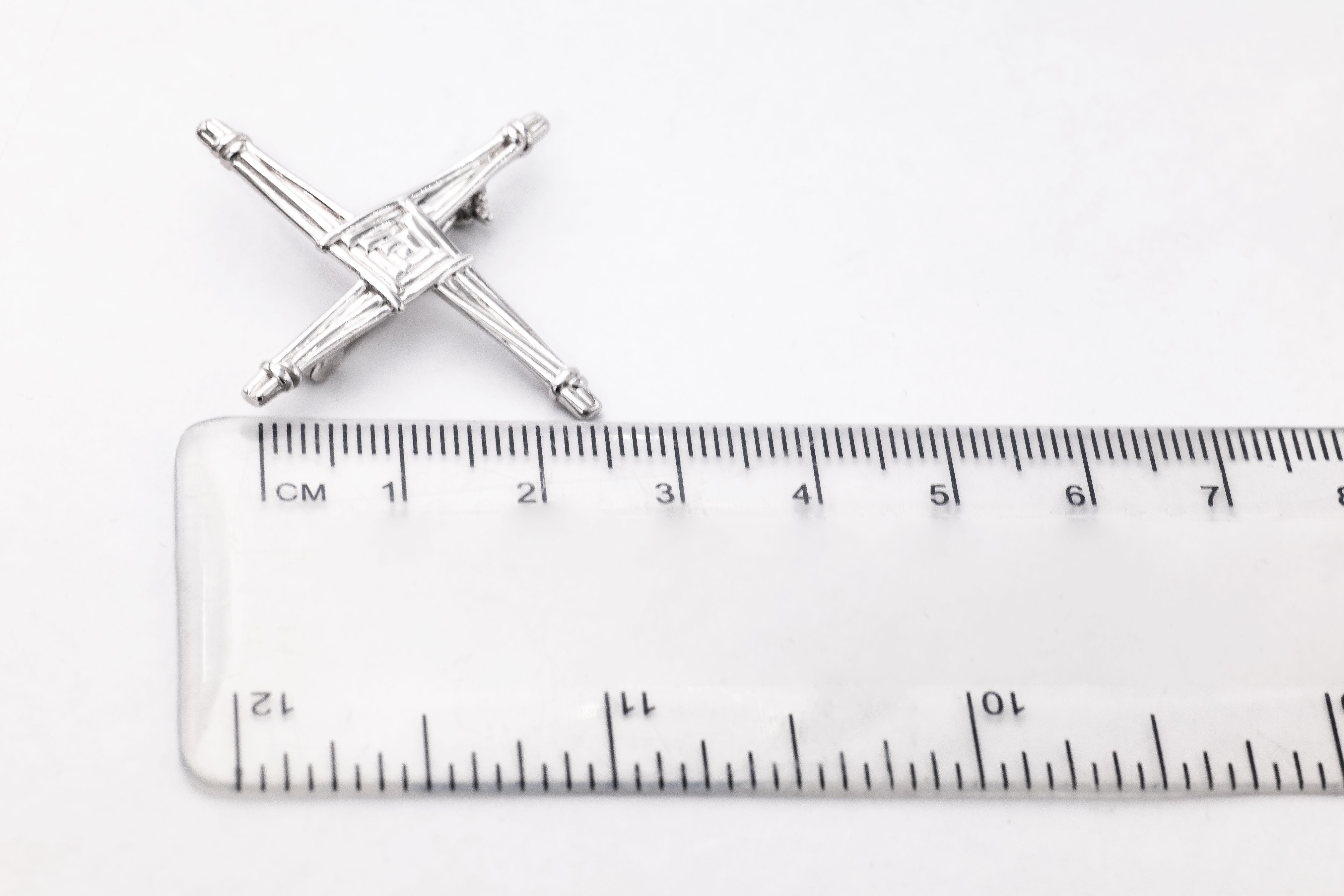 Striking Sterling Silver St Brigids Cross Gift Set With a Polished Finish