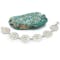 Silver Warrior Shield Bracelet with 18K Gold Bead - Gallery