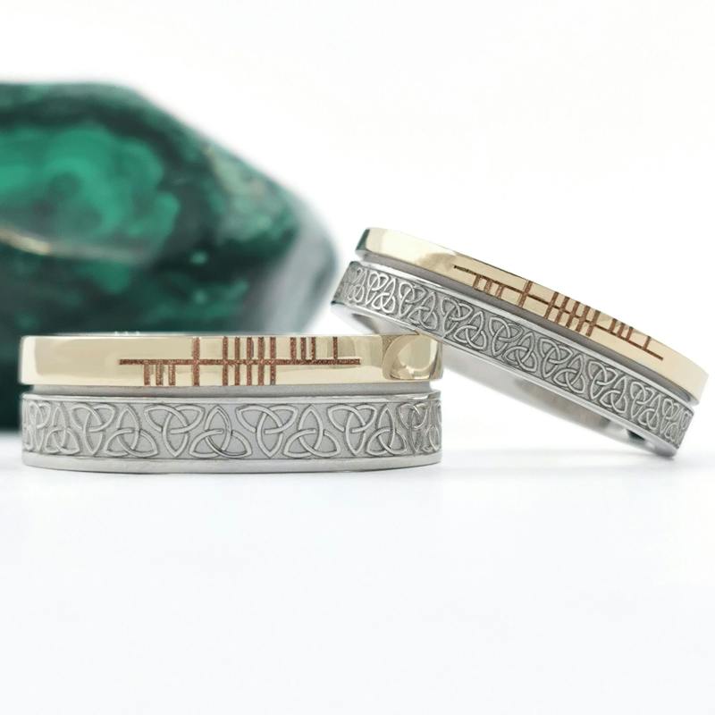 Personalized Trinity Couples Ring Set, From Ireland | My Irish Jeweler