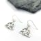 Sterling Silver Trinity Knot Earrings set with Marcasite - Gallery