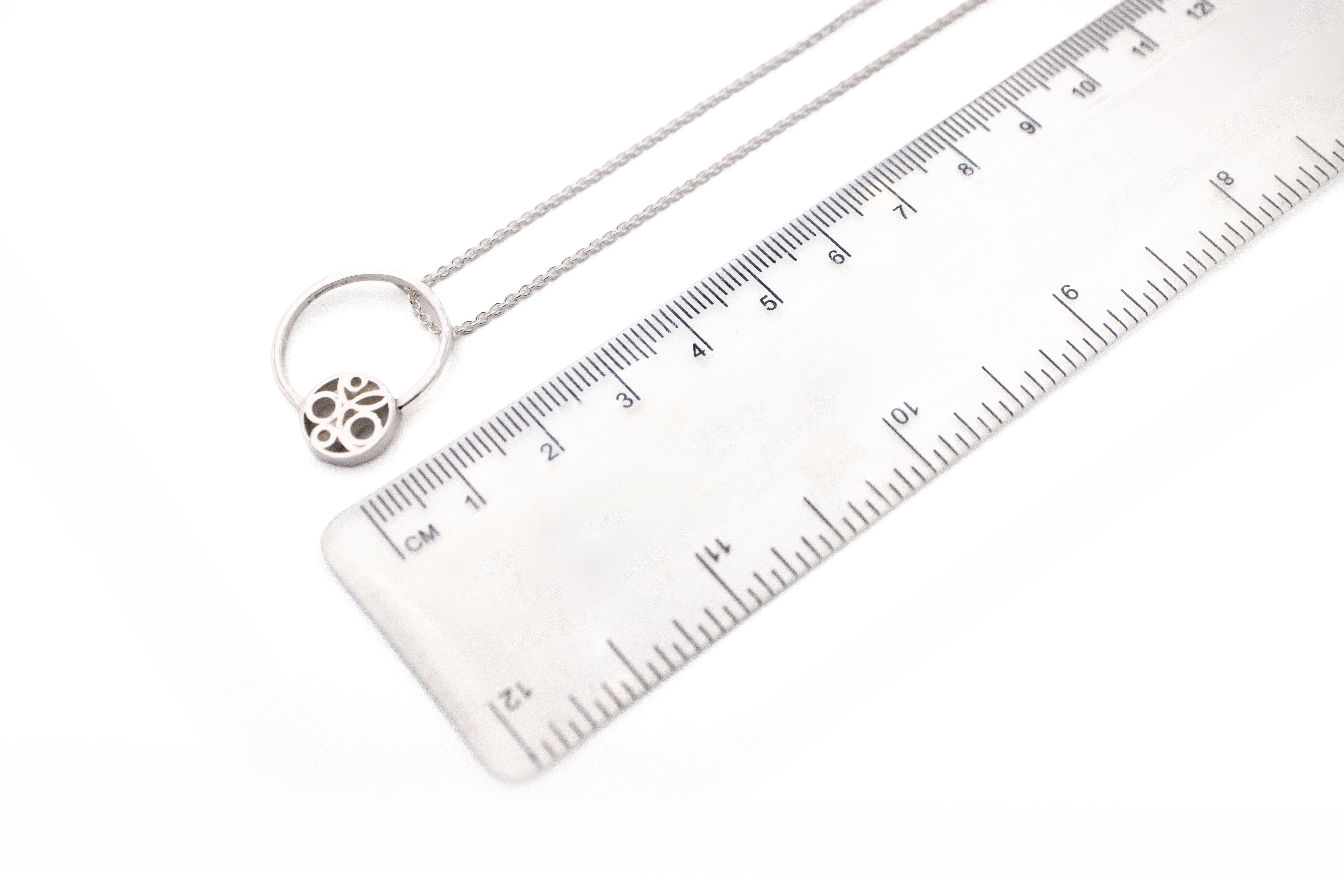 Authentic Sterling Silver Folklore Gift Set With a Polished Finish For Women. Picture For Scale.