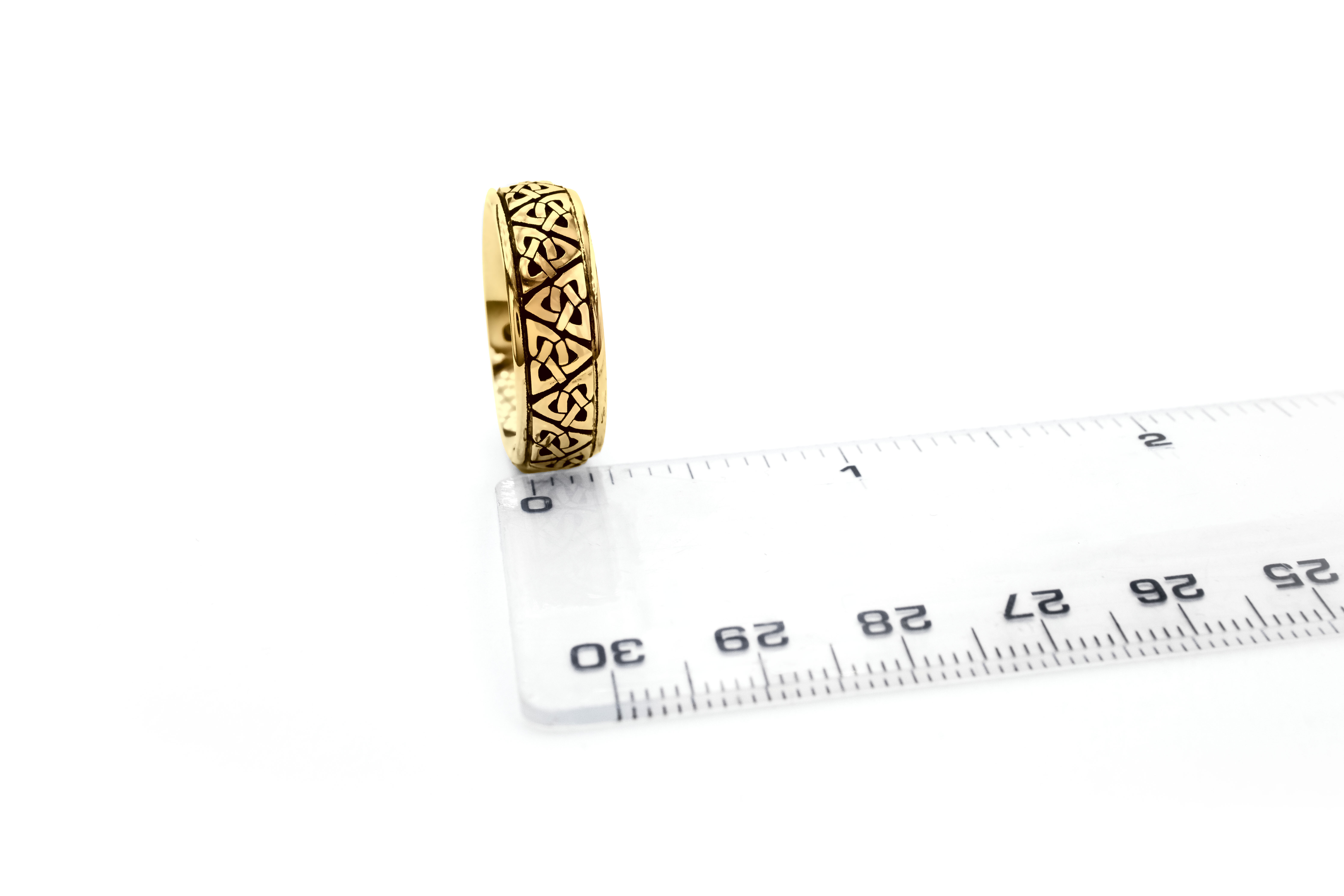 Trinity Knot 5.0mm Ring in Real Yellow Gold