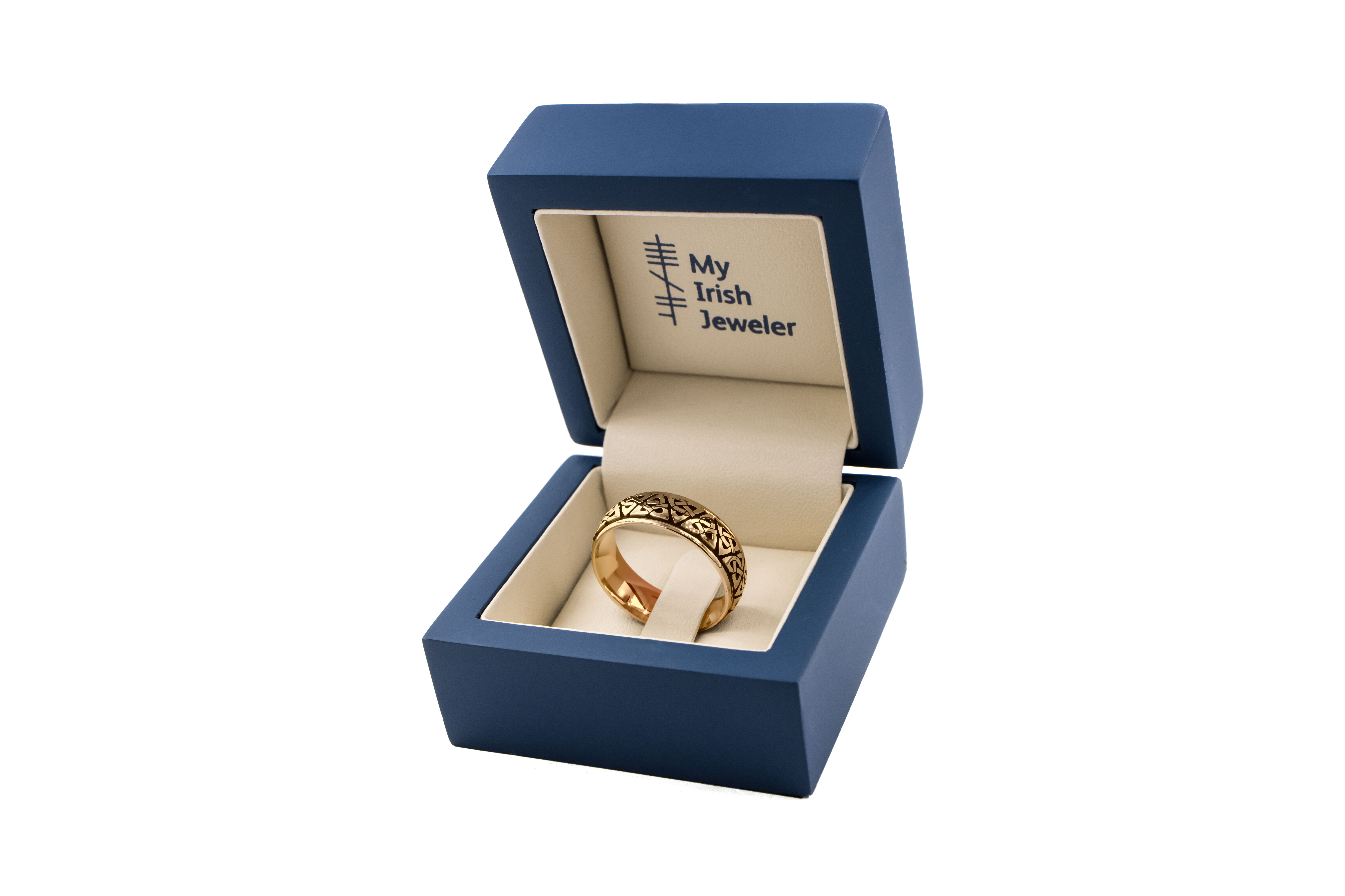 Gorgeous 14K Yellow Gold Trinity Knot 5.0mm Ring