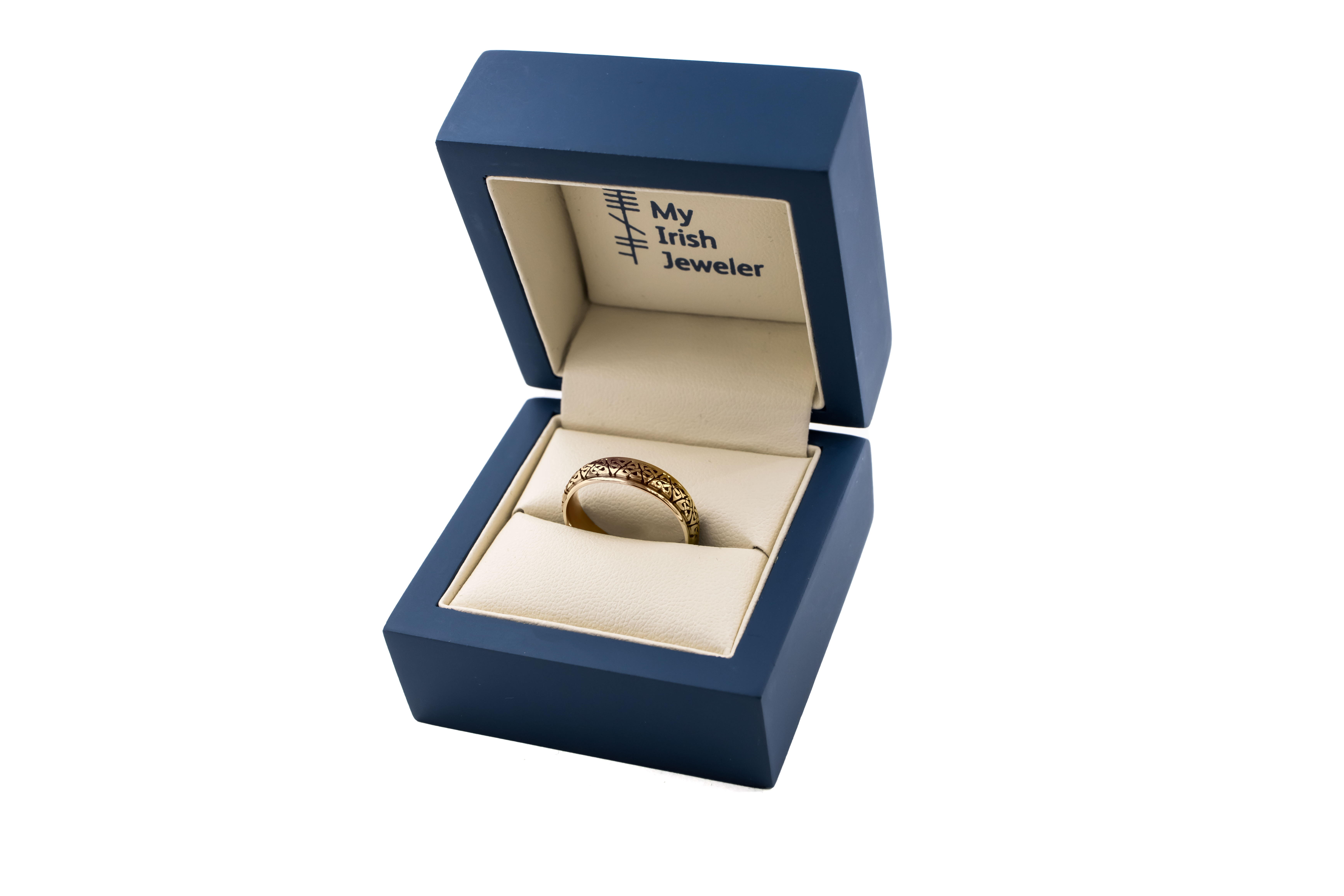 Irish 9K Yellow Gold Trinity Knot Wedding Ring