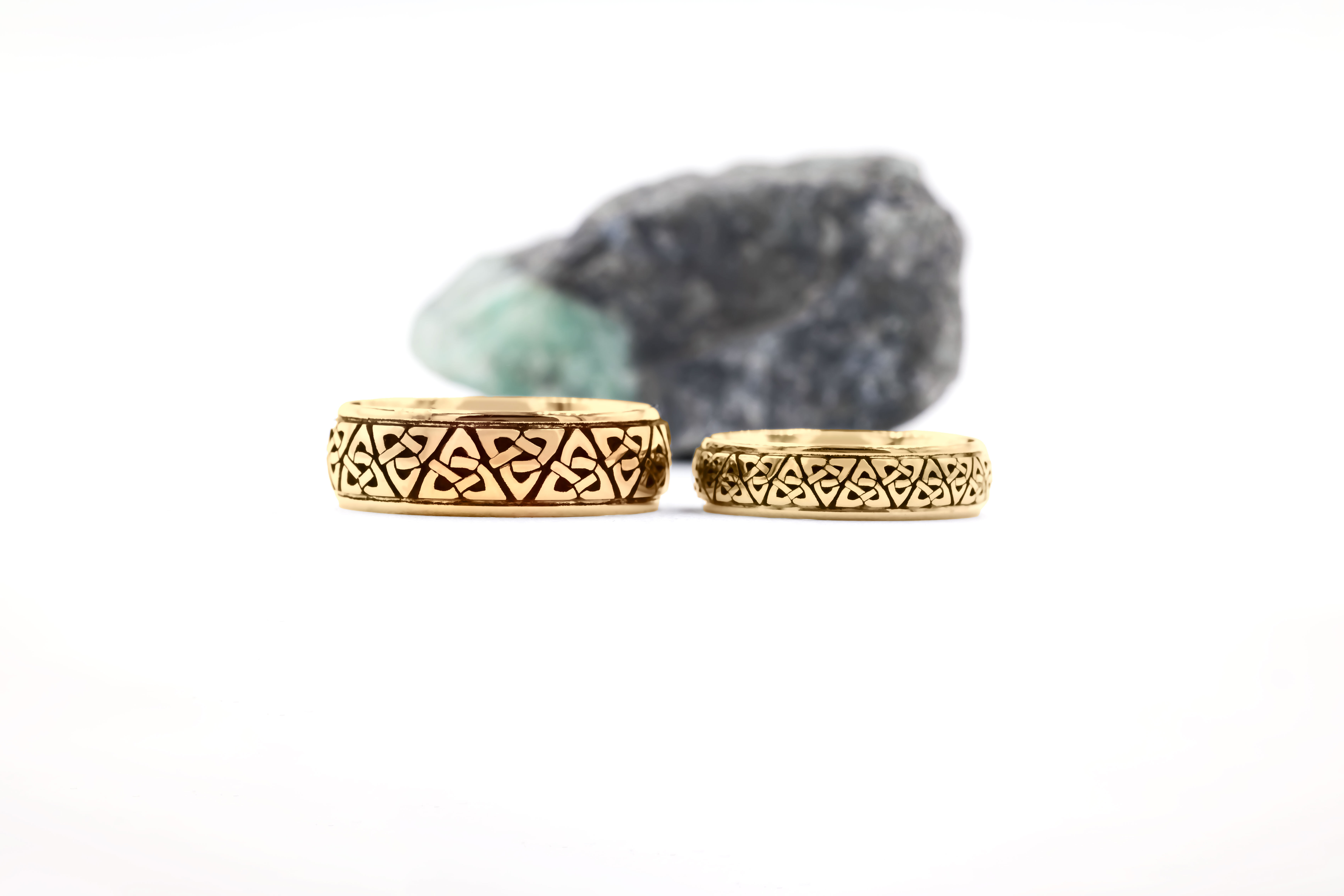 Genuine Yellow Gold Trinity Knot Wedding Ring