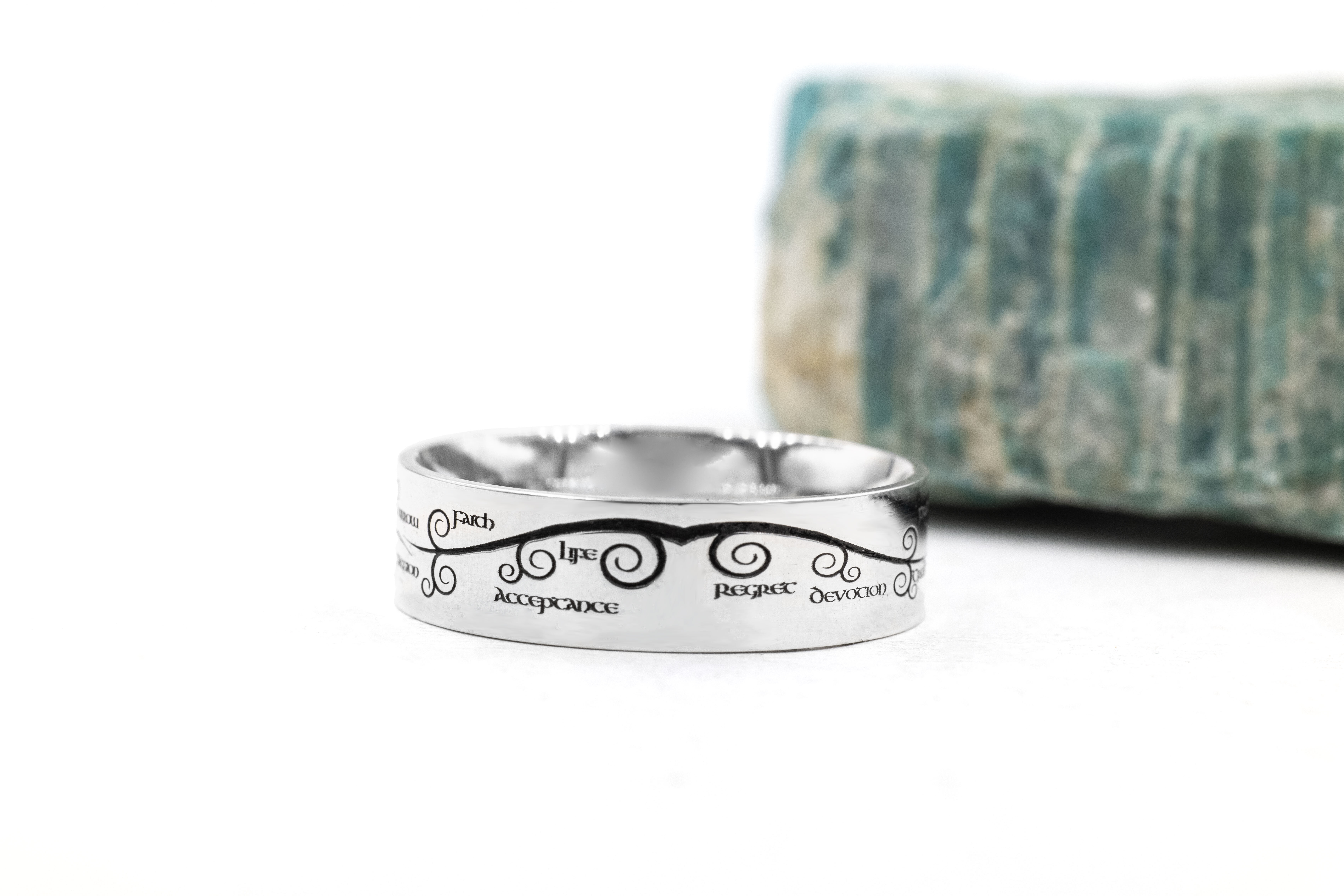 Sterling Silver Tree of Life Wedding Ring