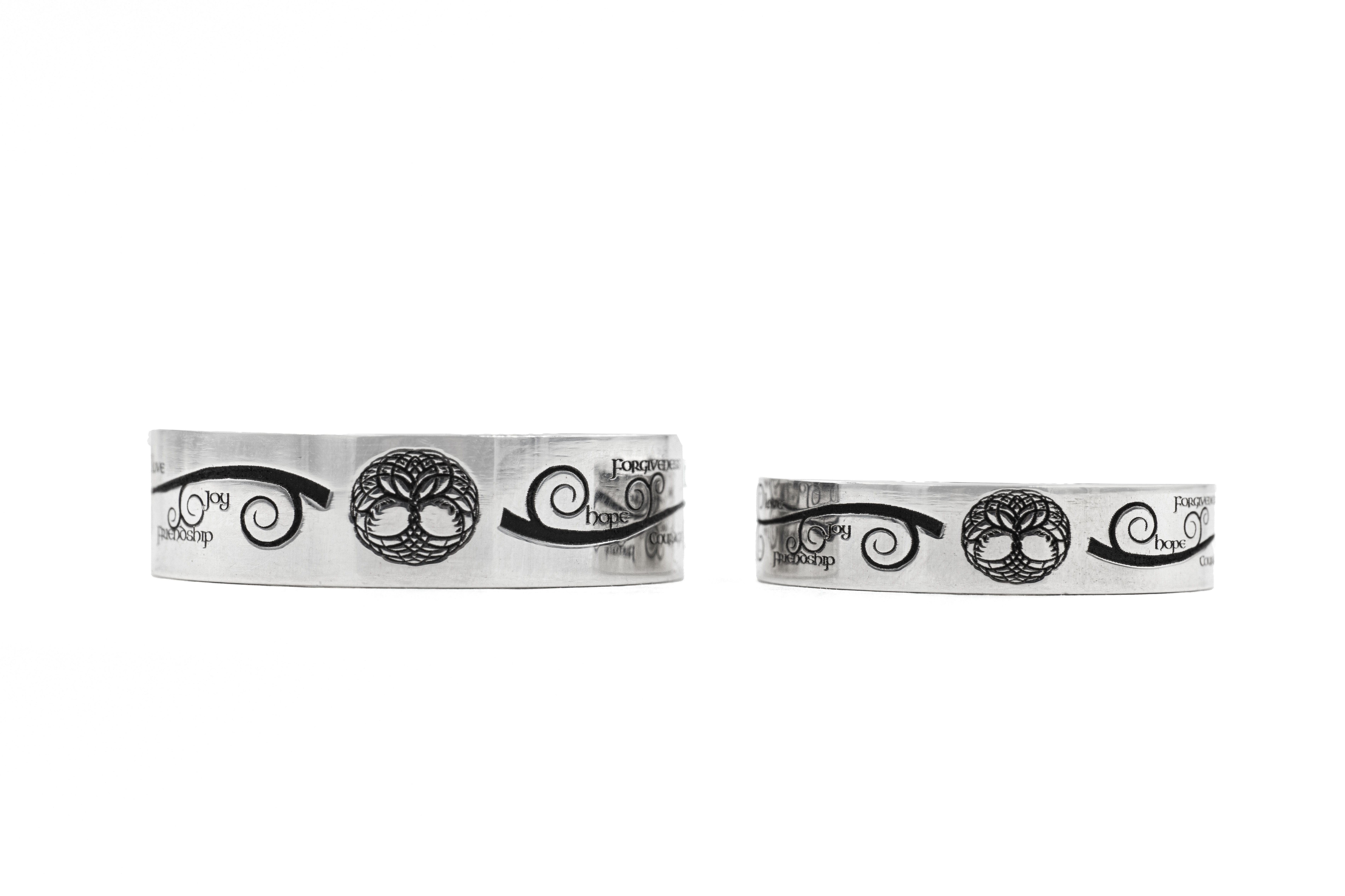 Gorgeous Sterling Silver Tree of Life 5.2mm Ring