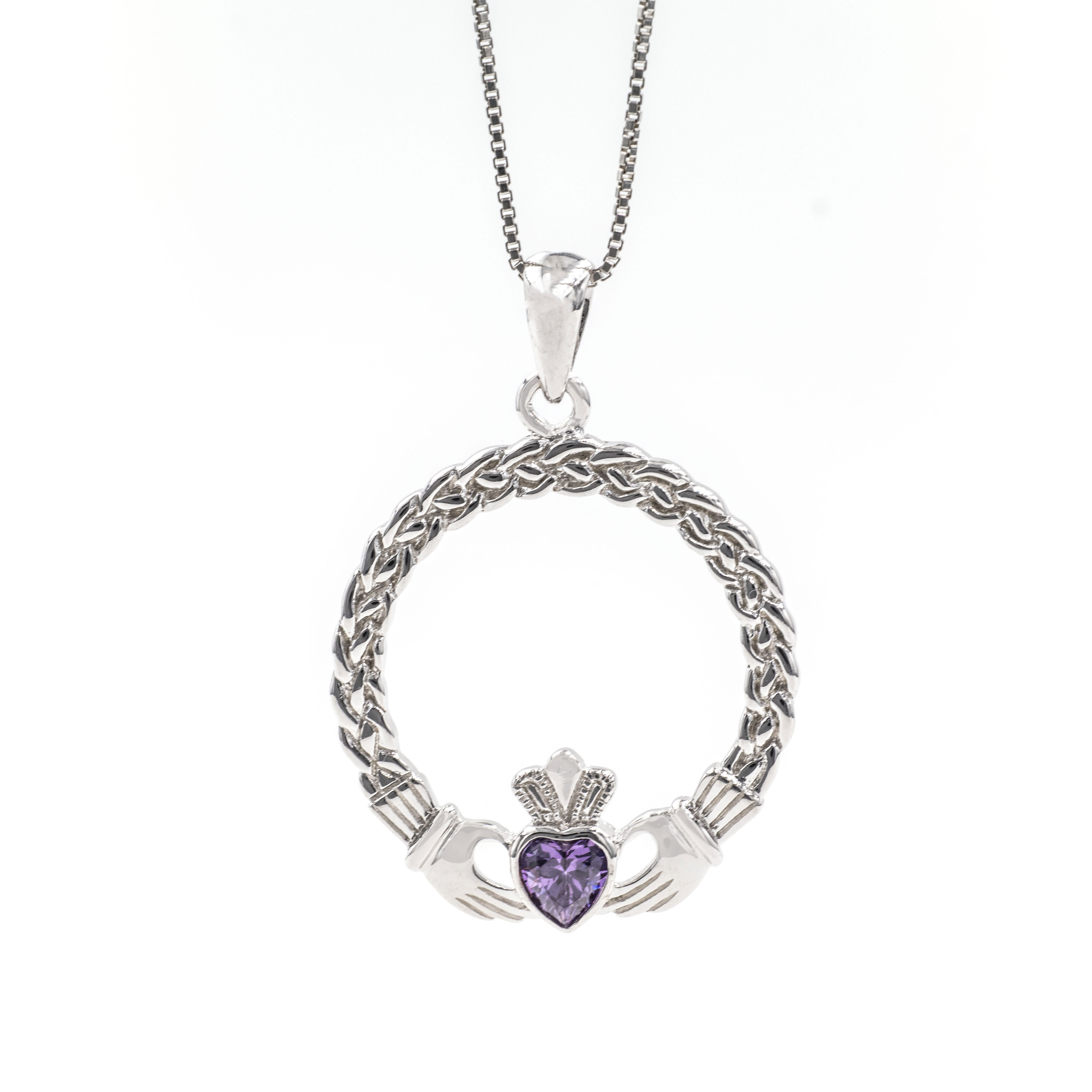 Silver Claddagh Necklace
