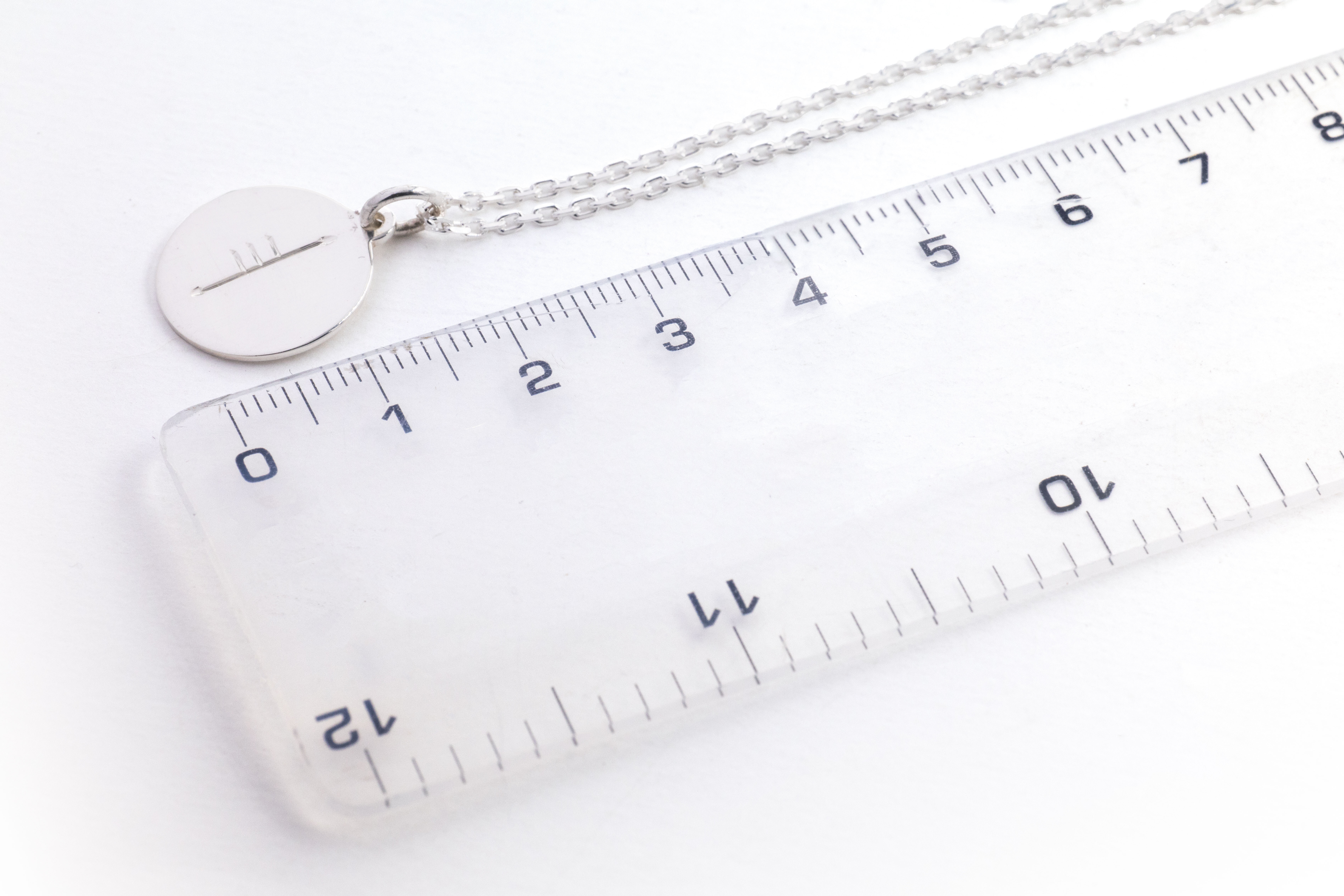 Ogham Necklace in Sterling Silver
