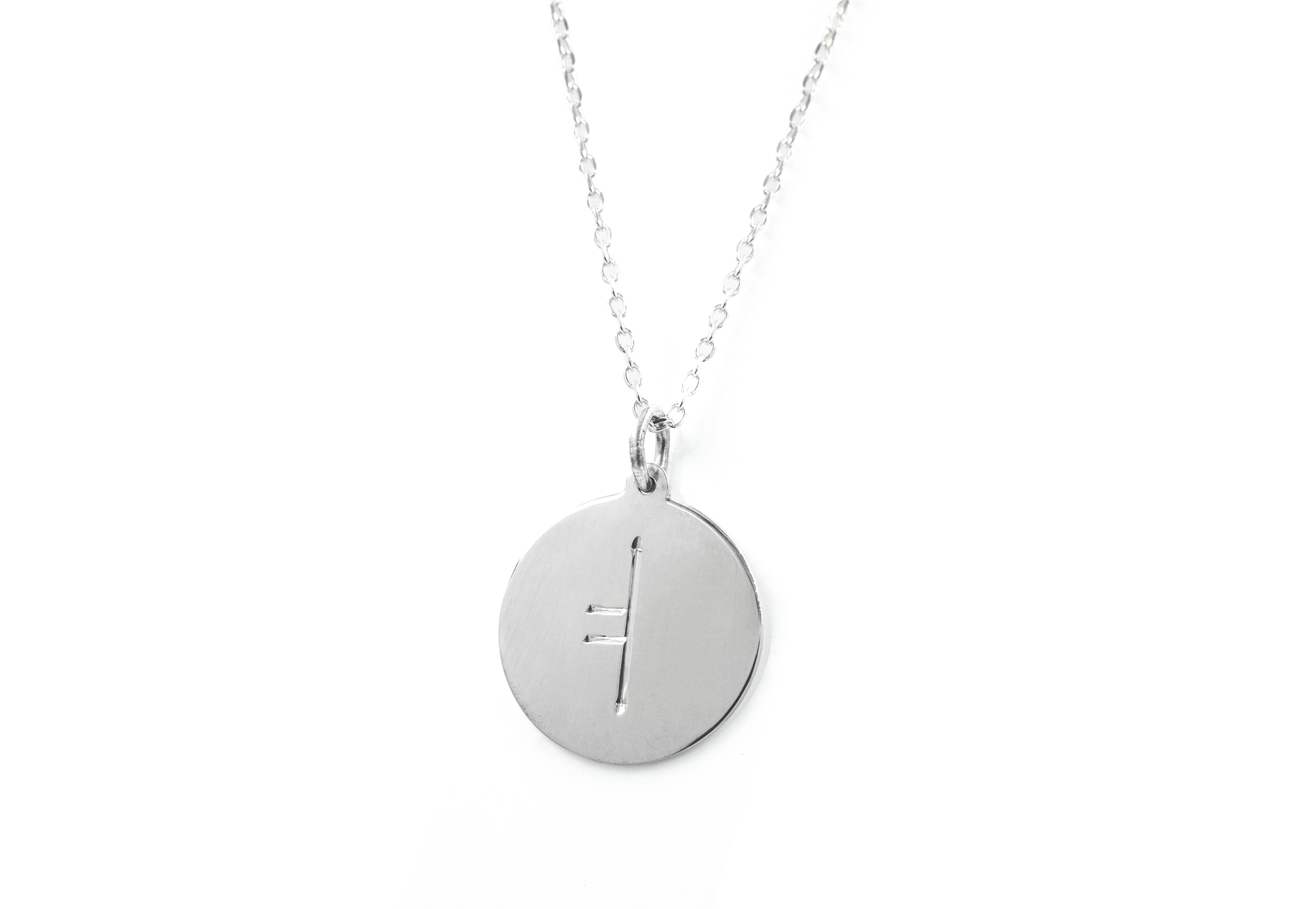 Irish Sterling Silver Ogham Necklace