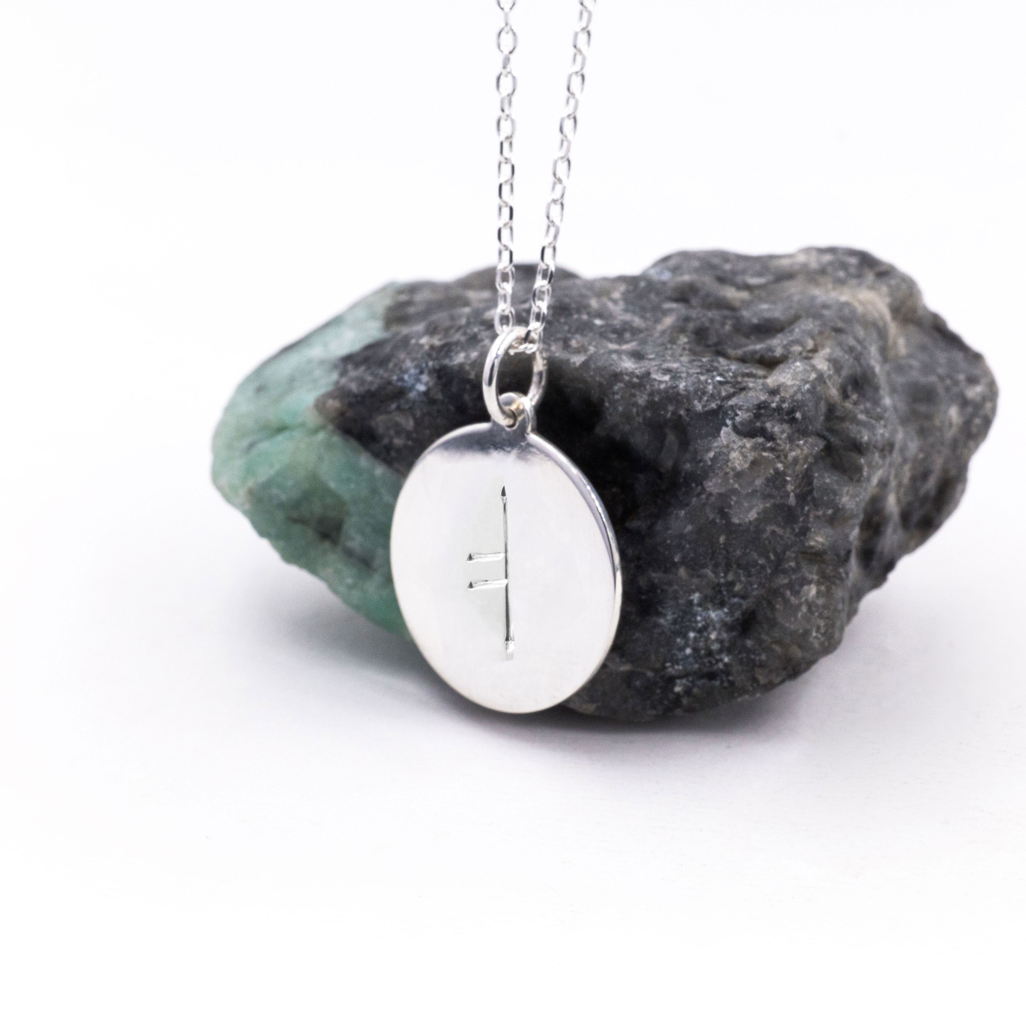 Large Initial Necklace