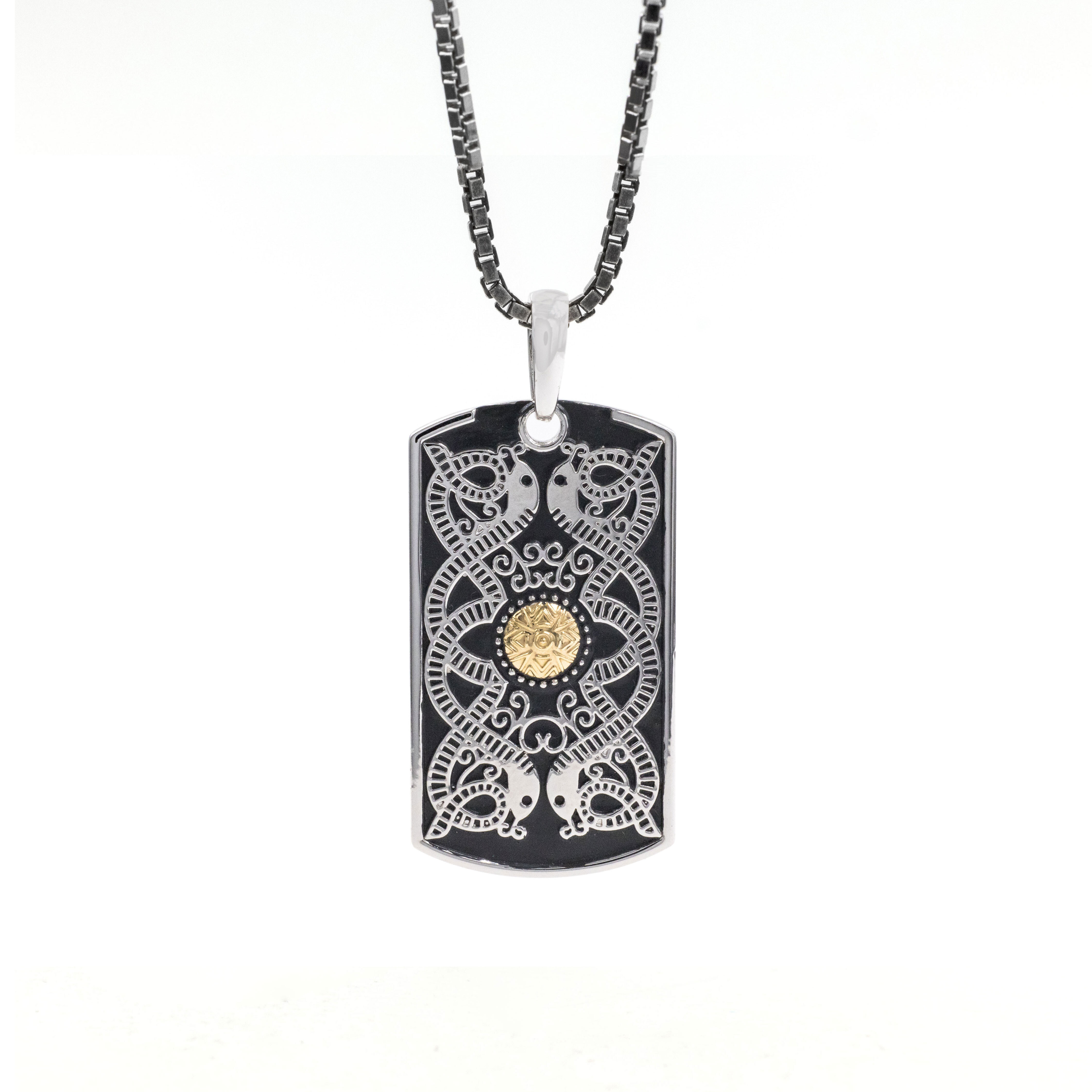 Oxidized Celtic Warrior Dog Tag, From Ireland | My Irish Jeweler