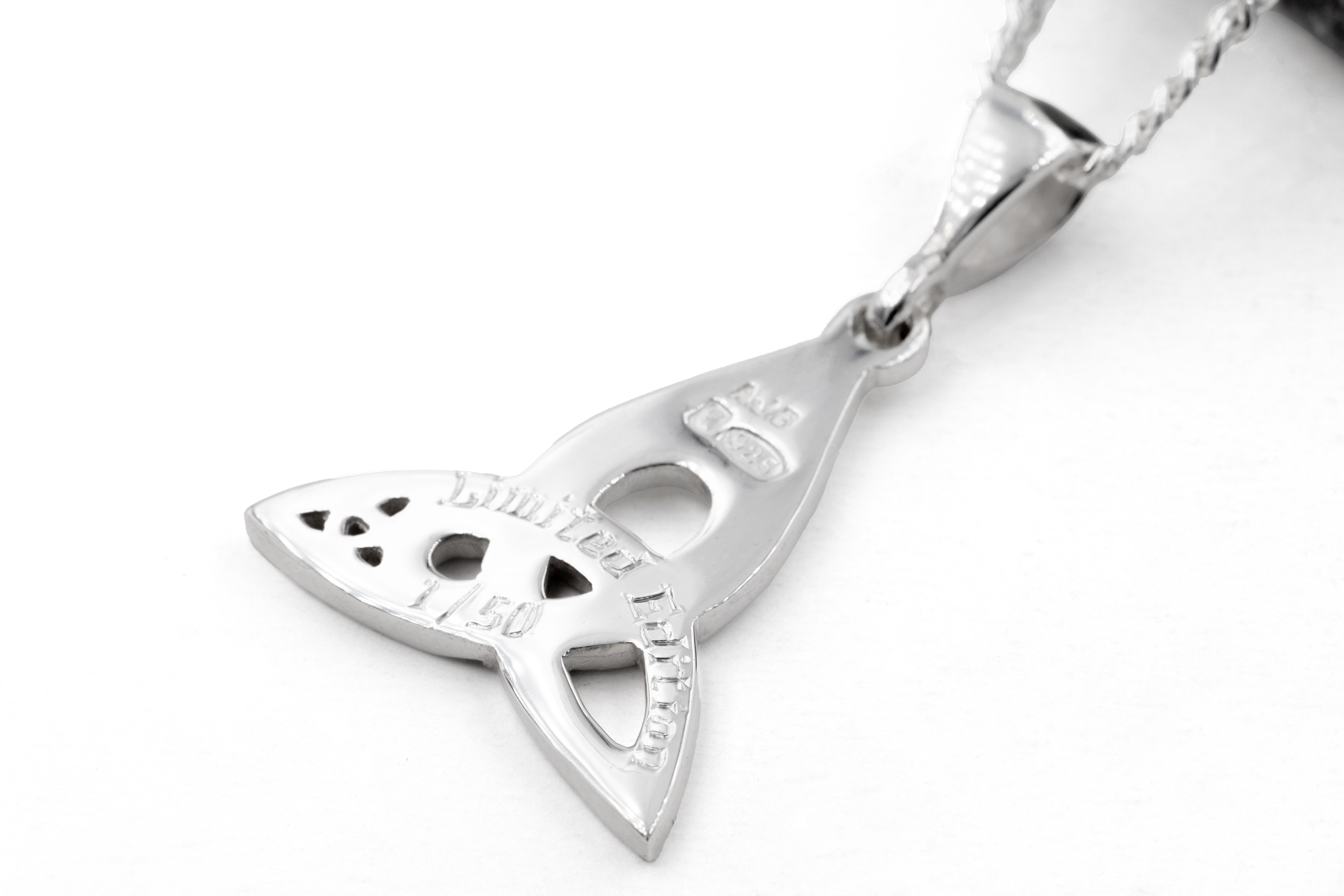 Polished Sterling Silver Trinity Knot Necklace