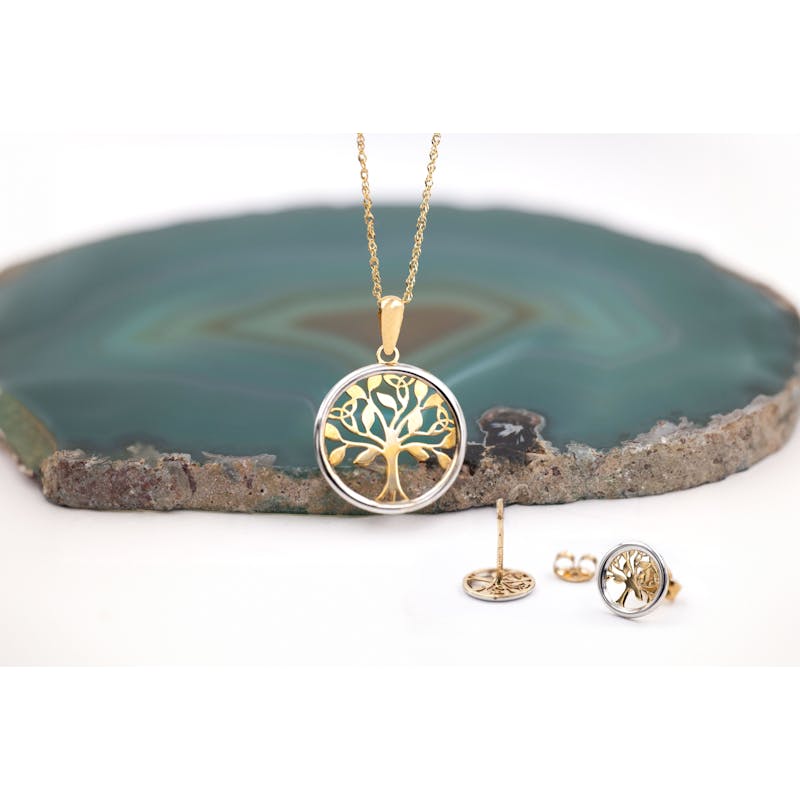 10K Gold Tree of Life Necklace, From Ireland My Irish Jeweler