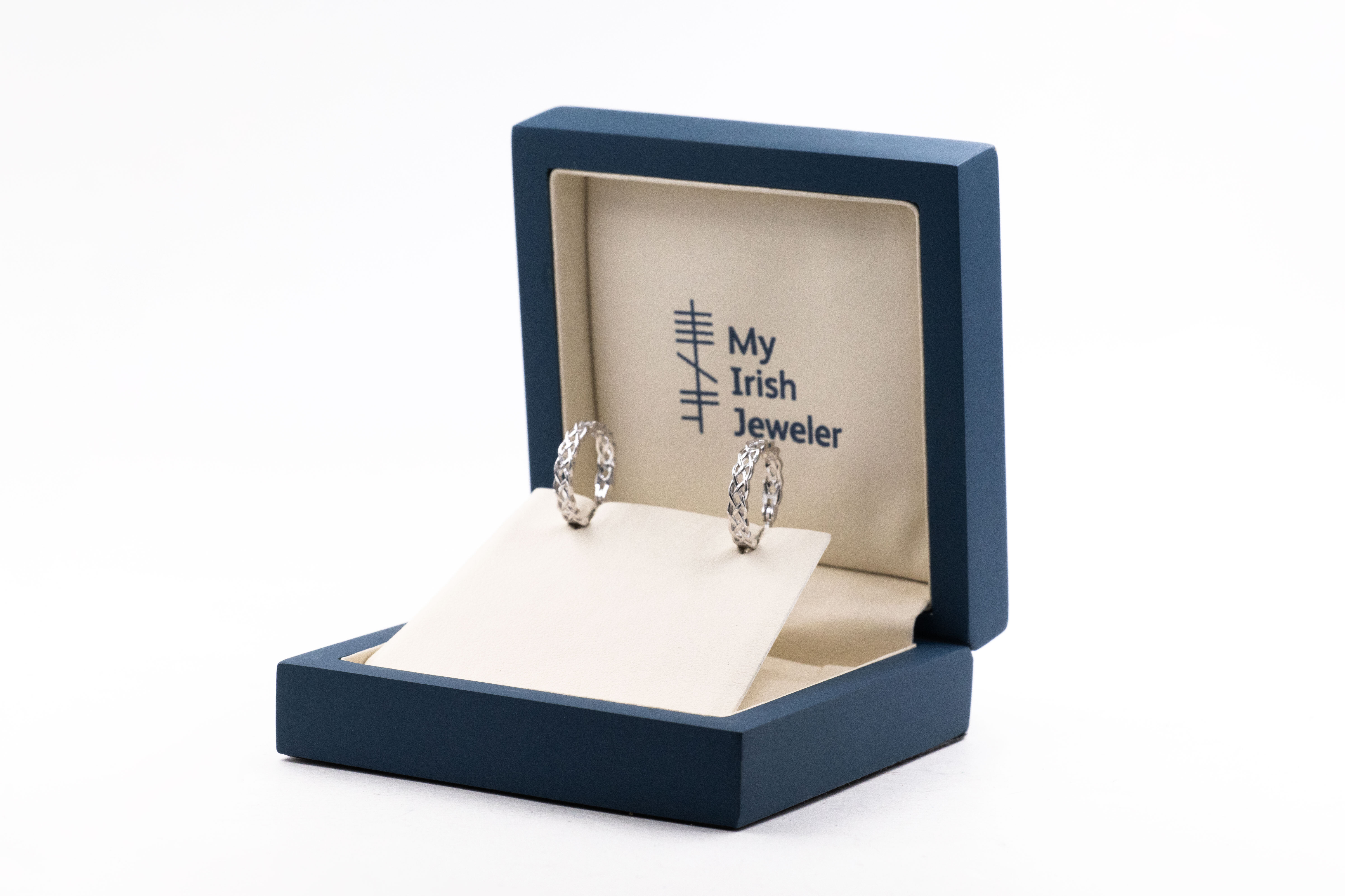 Womens Small Polished Celtic Knot Earrings in Real Sterling Silver. In Luxury Packaging.