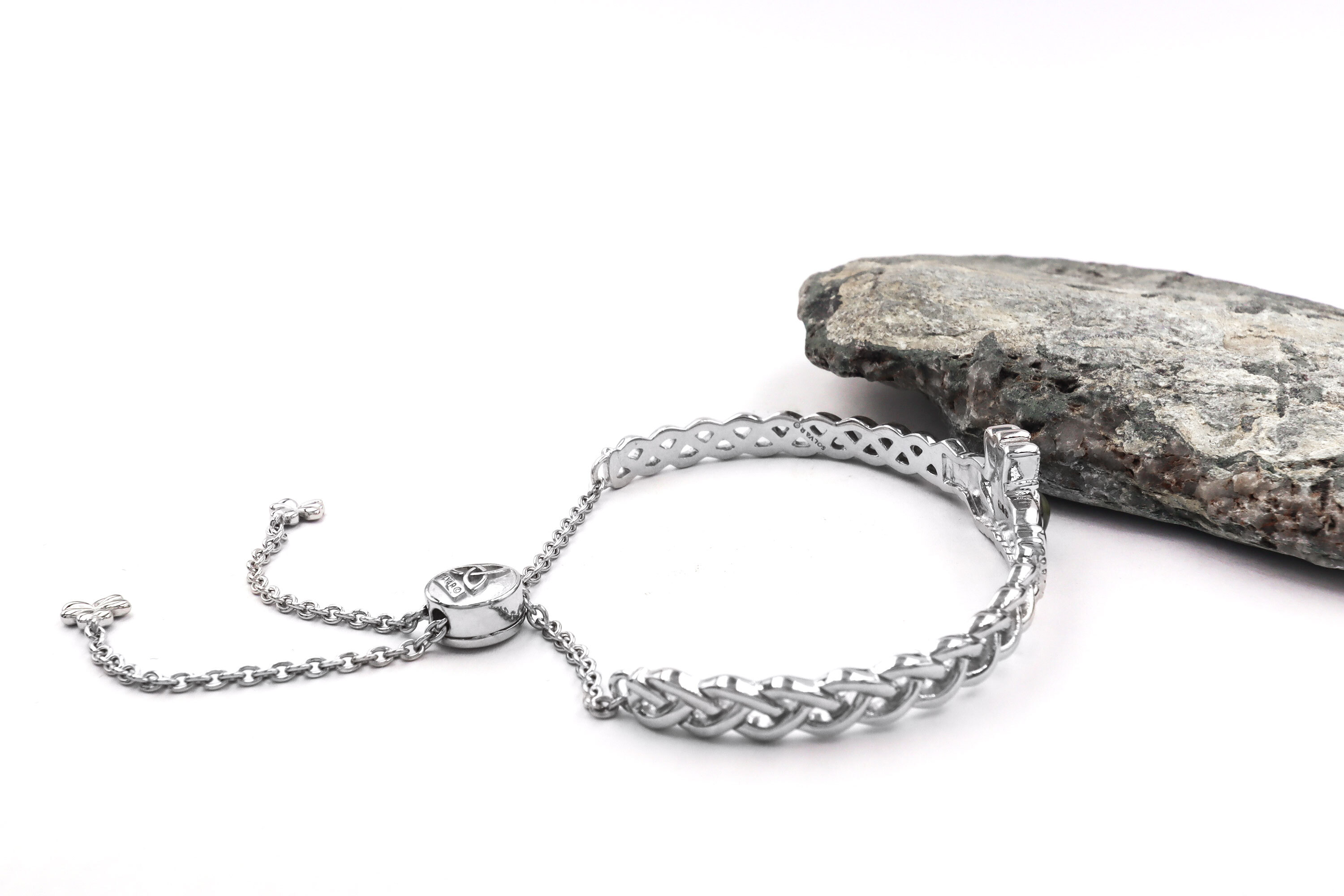 Genuine Sterling Silver Claddagh Bracelet For Women