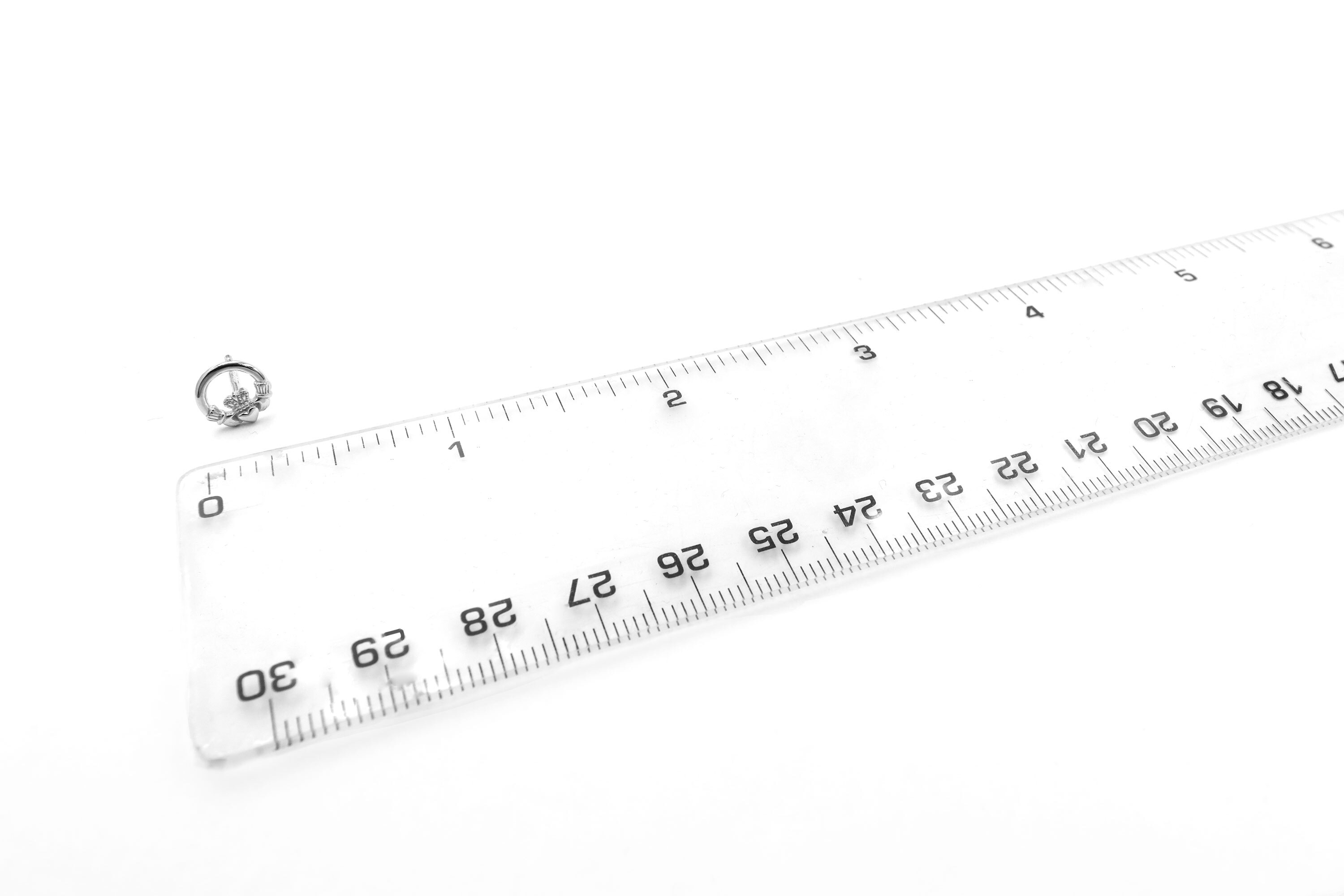 Womens Small Claddagh Earrings in Real Sterling Silver