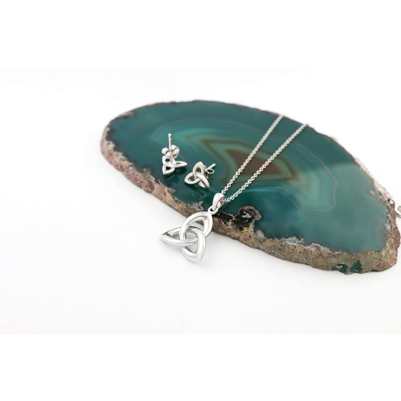 Trinity Set Silver Trinity Knot Gift Set, From Ireland | My Irish Jeweler