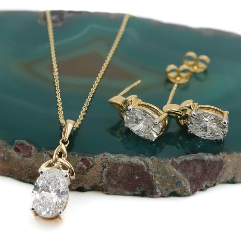 Trinity Set Luxury Diamond Trinity Knot Gift Set, From Ireland | My Irish Jeweler