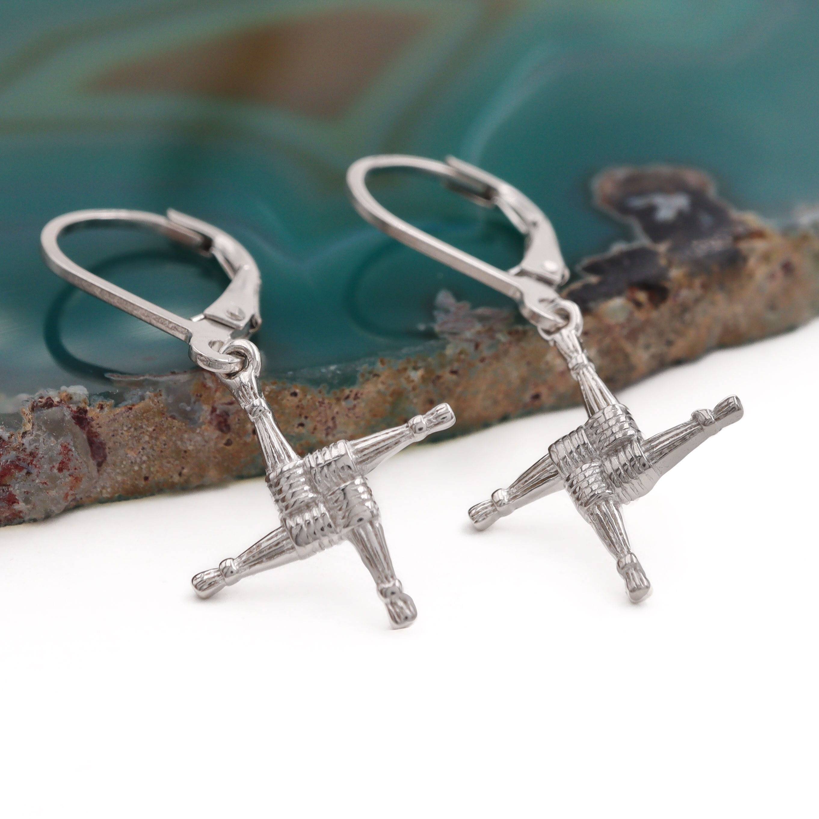 St Brigids Cross Earrings Sku 25104 Crop
