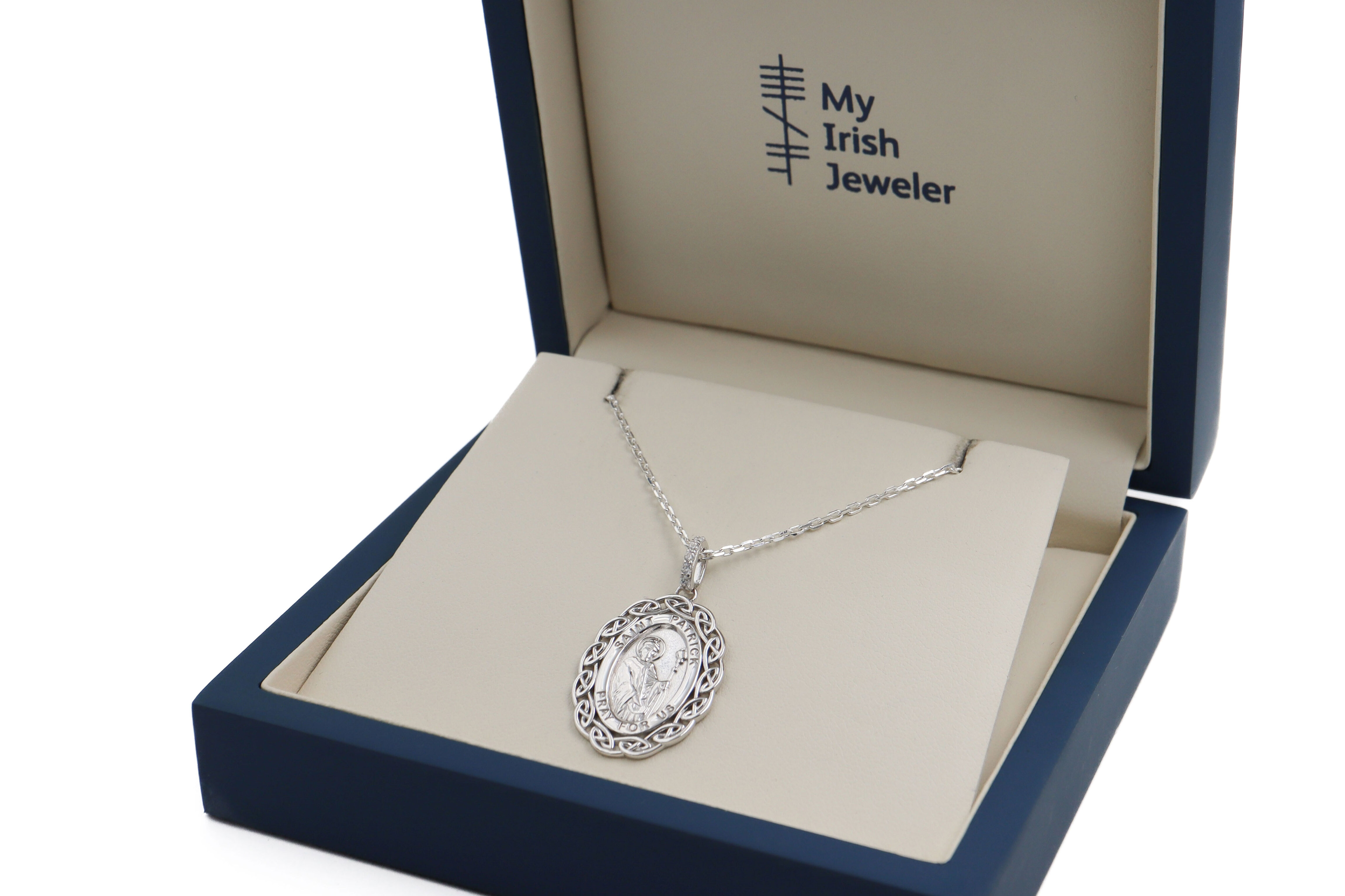 Real Polished Sterling Silver Medals and Medallions Necklace. In Luxury Packaging.