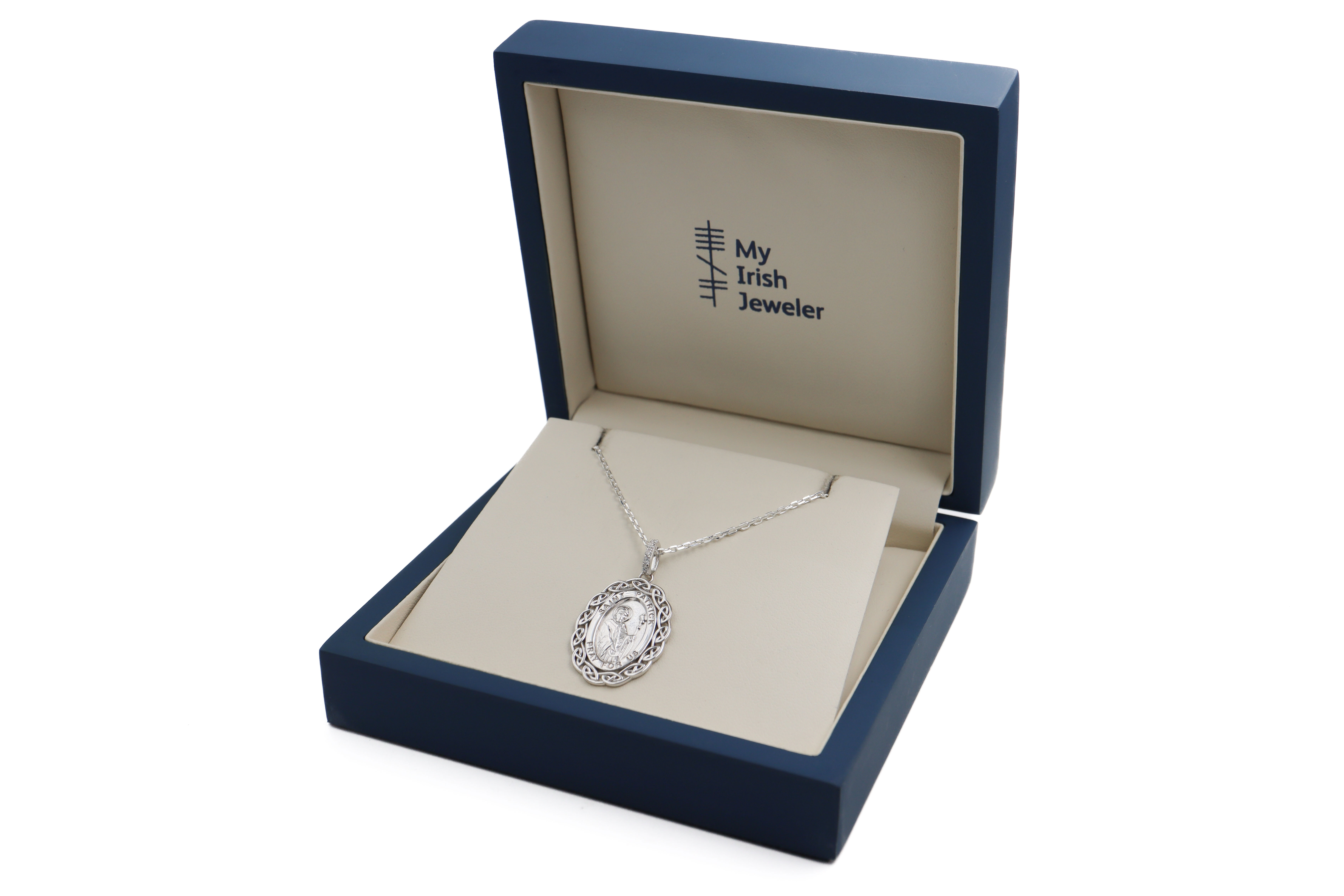 Polished Sterling Silver Medals and Medallions Necklace. In Luxury Packaging.