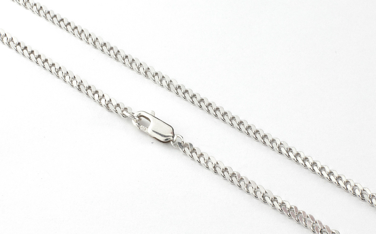 24" Heavy Curb Chain In Sterling Silver