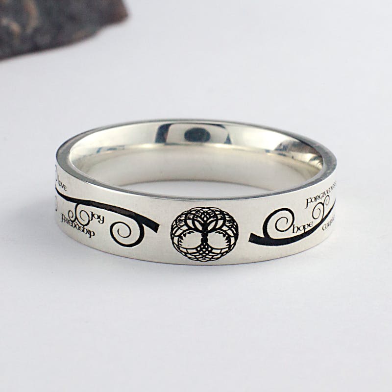 Sterling Silver Tree Of Life Ring, From Ireland