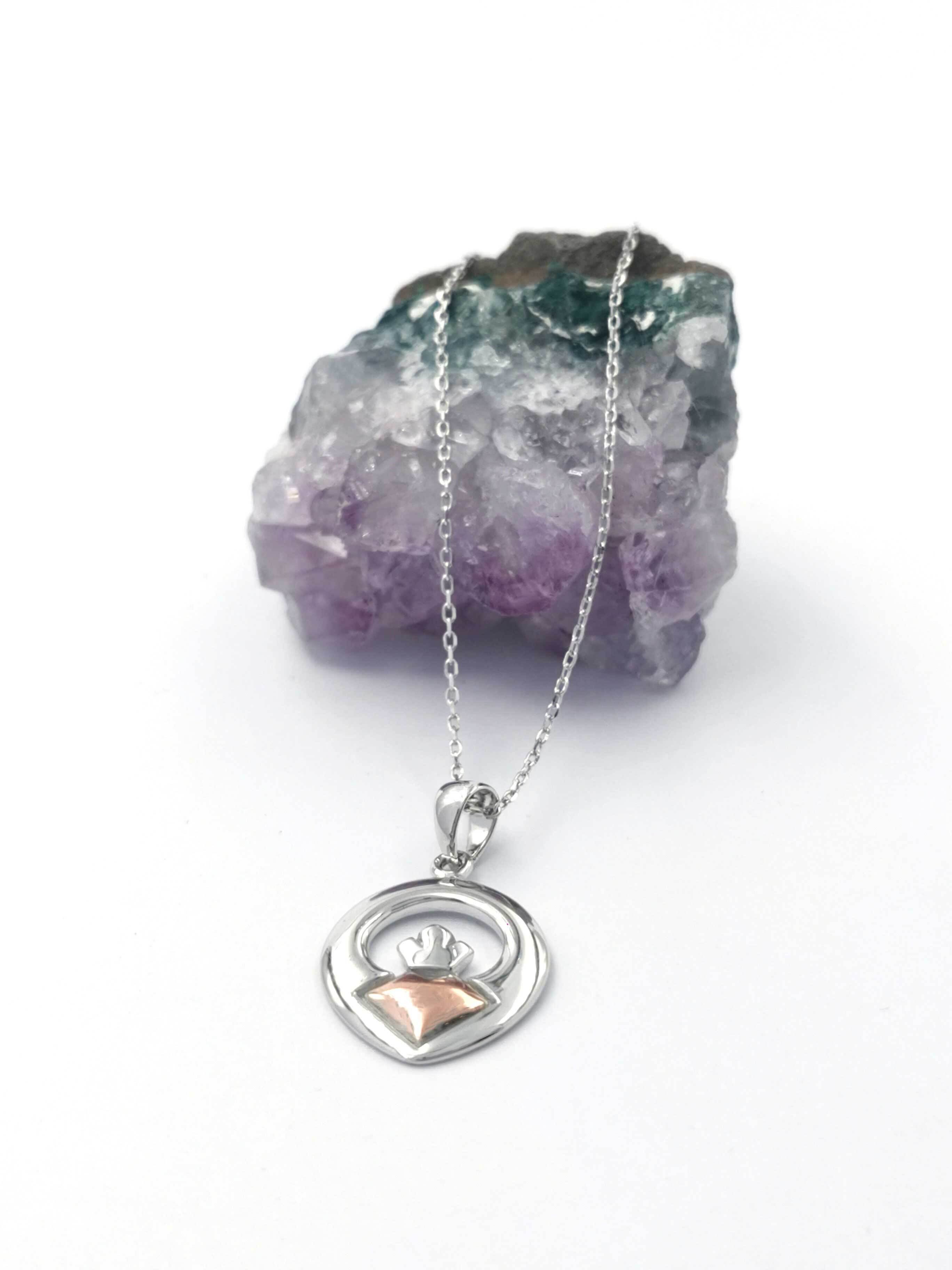 Sterling Silver And Irish 10K Rose Gold Claddagh… My Irish Jeweler