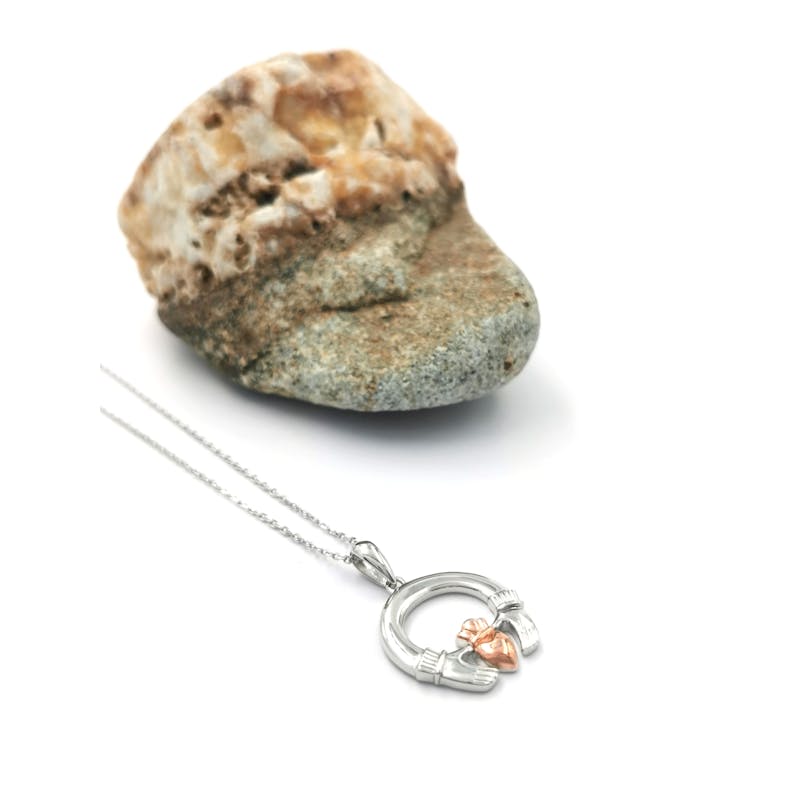 Sterling Silver And Irish Rose Gold Claddagh… My Irish Jeweler