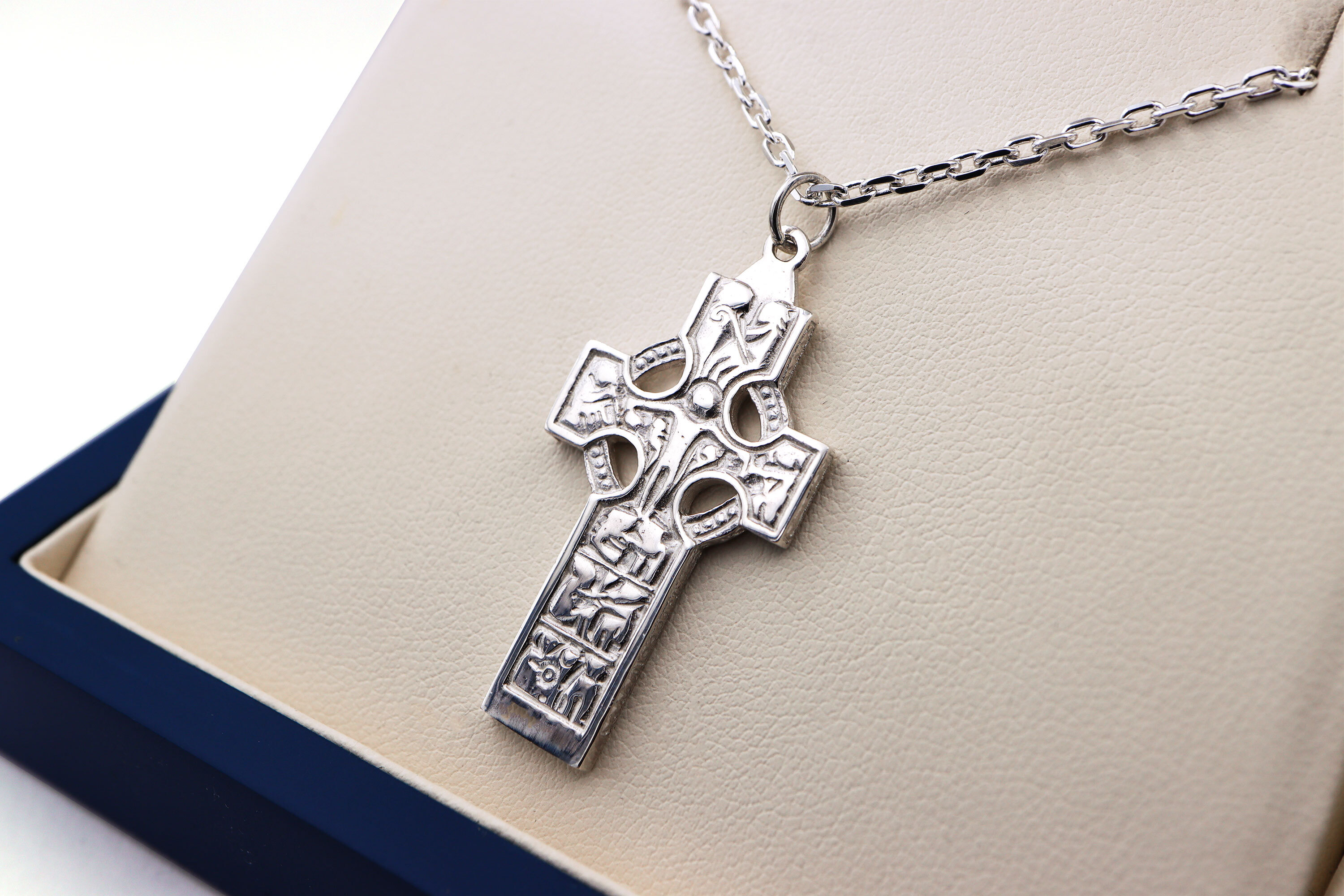 Celtic Cross Necklace in Real Sterling Silver