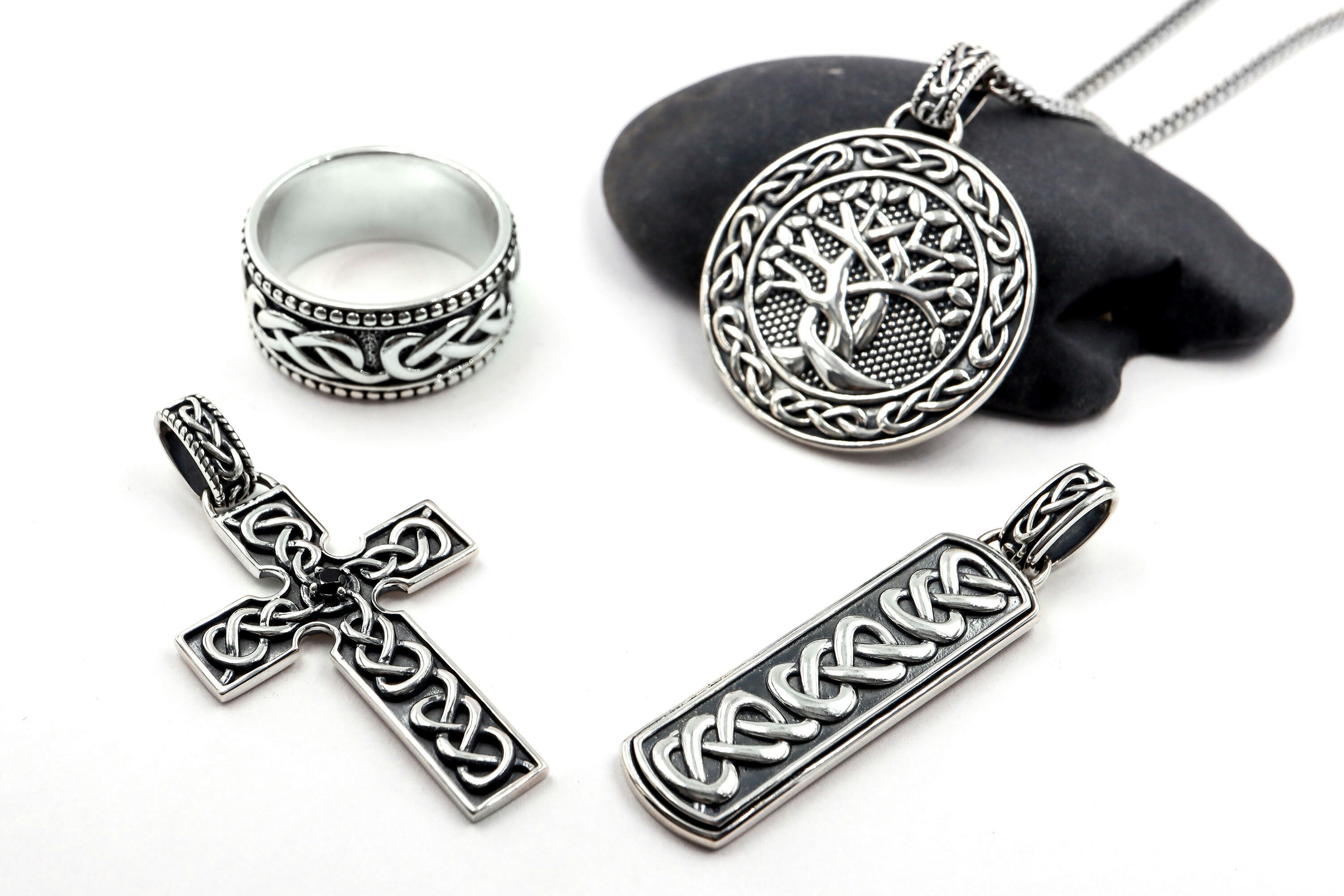 Wide Celtic Knot Band, From Ireland My Irish Jeweler