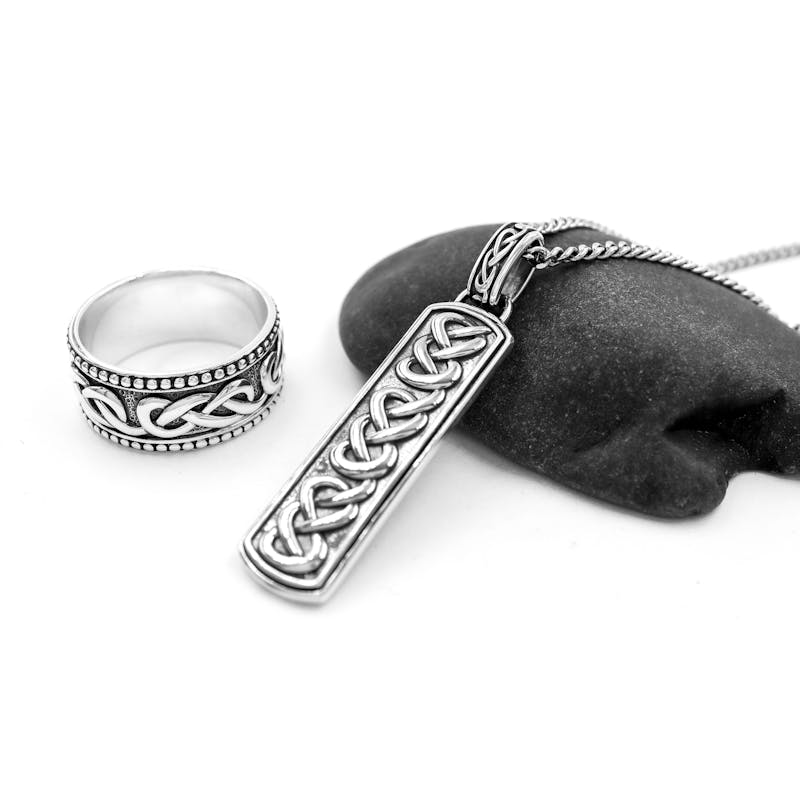 Genuine Sterling Silver Celtic Knot Ring For Men