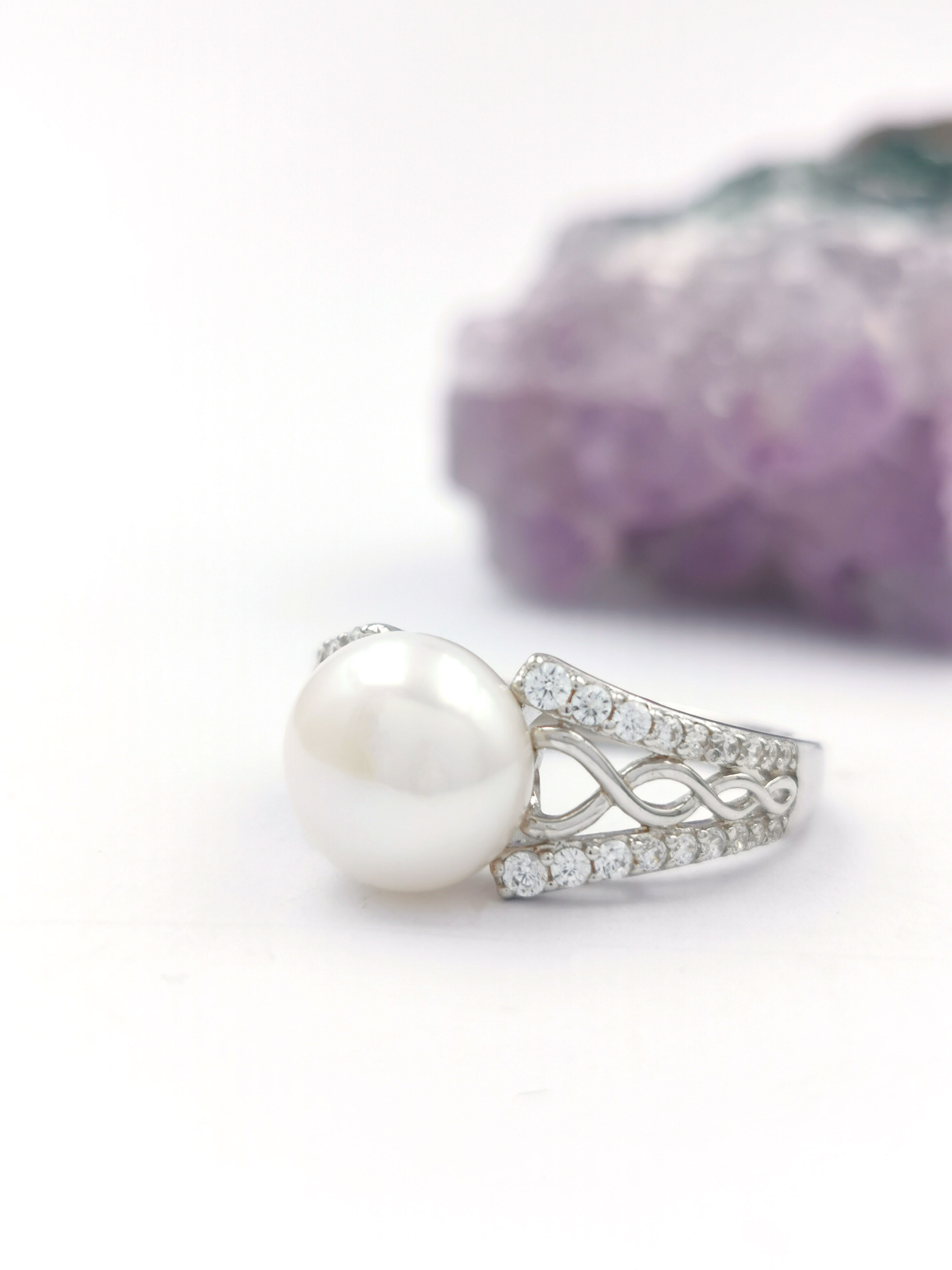 Womens Genuine Sterling Silver Celtic Knot Ring