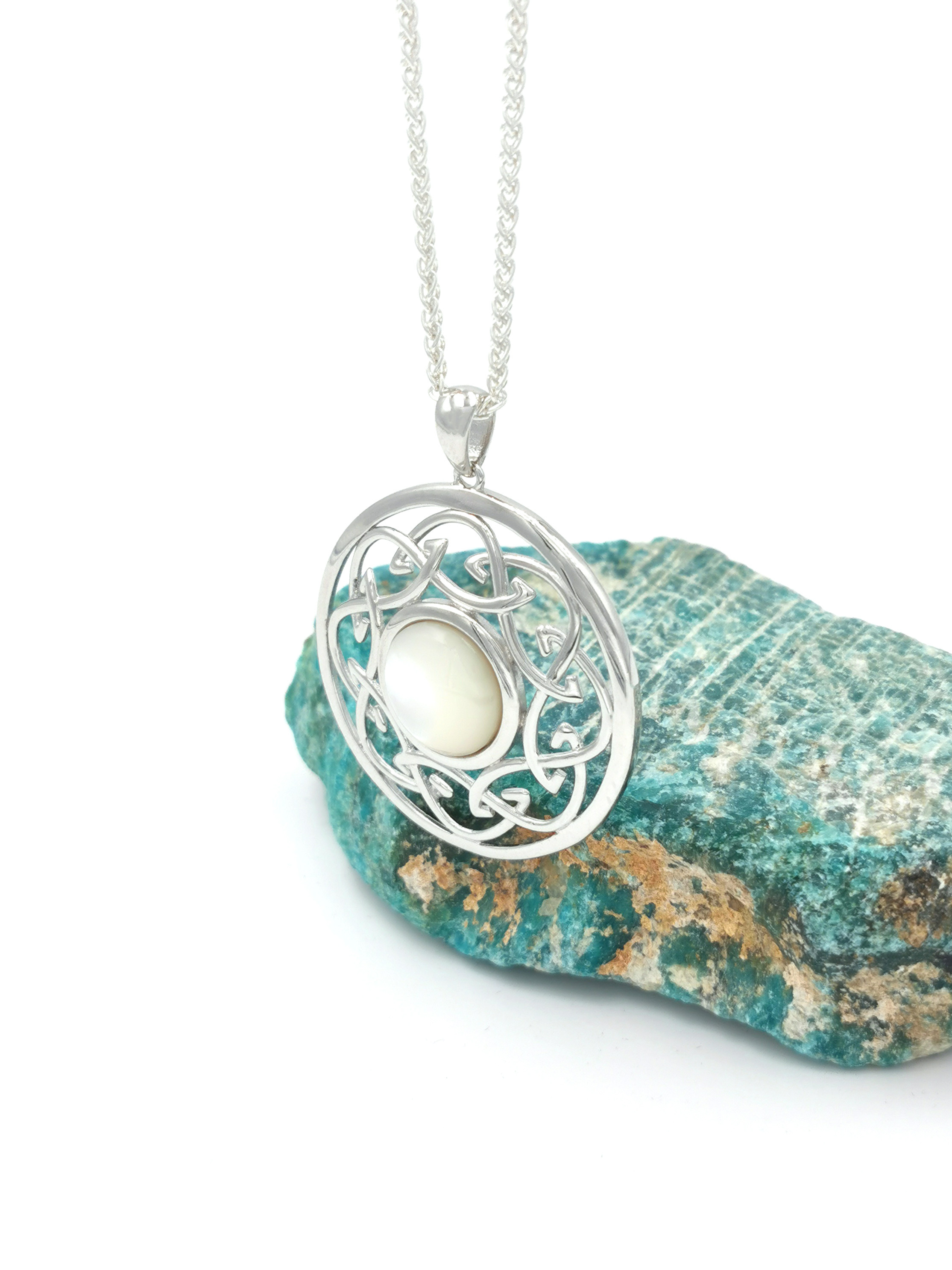 Celtic Knot - Shown with Wheat Chain
