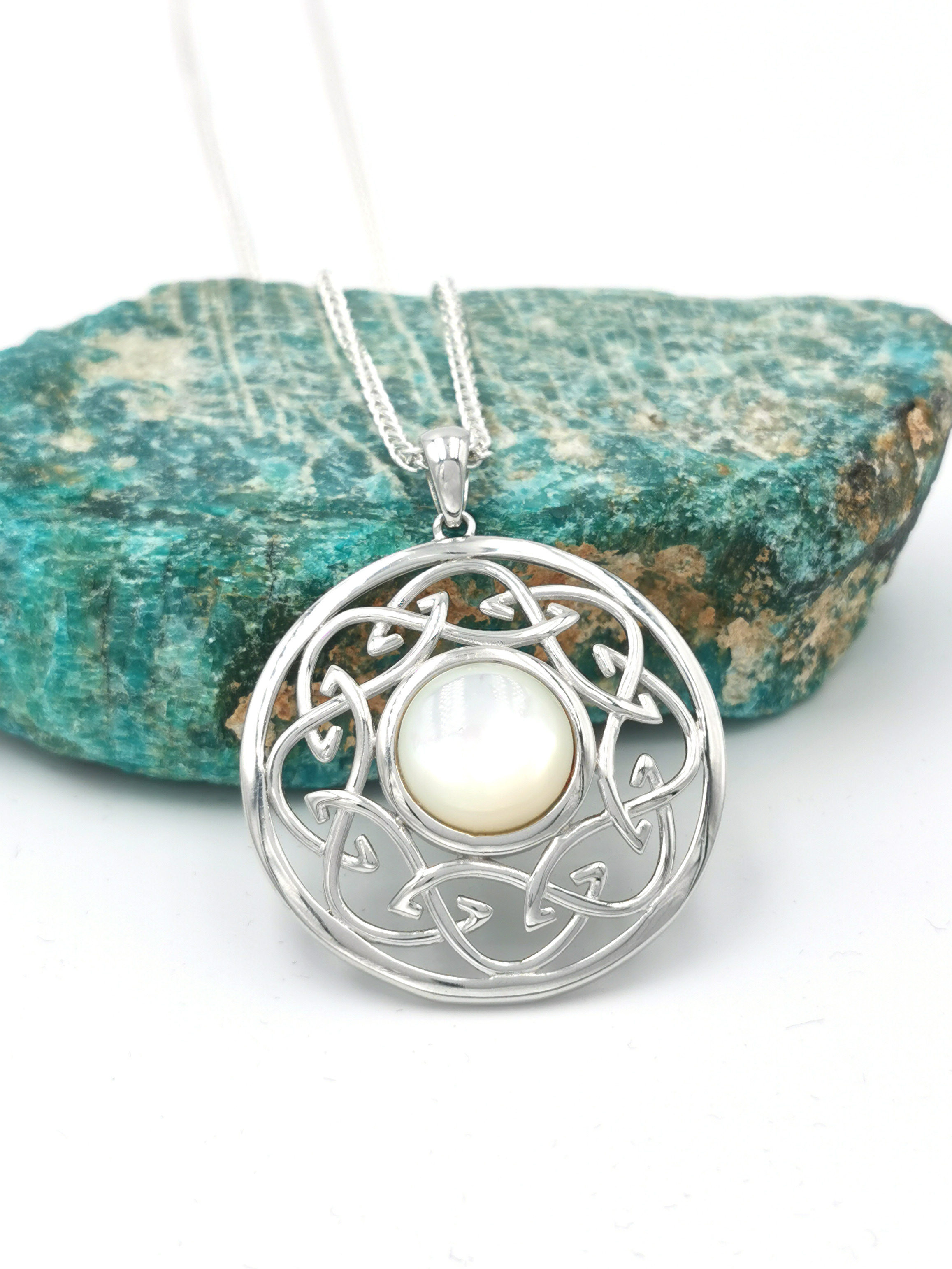 Celtic Knot - Shown with Wheat Chain