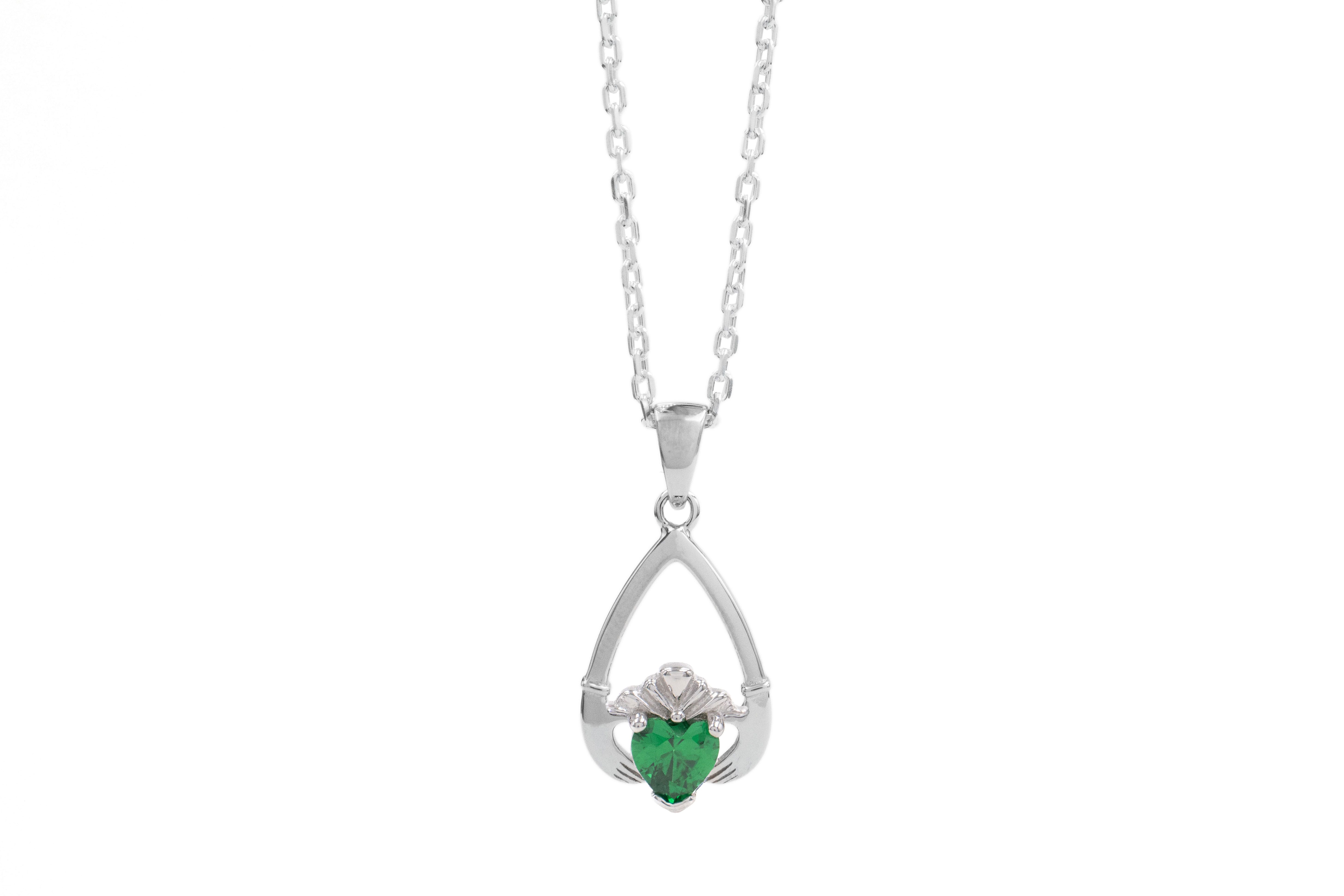 Authentic Sterling Silver May Birthstone Necklace For Women