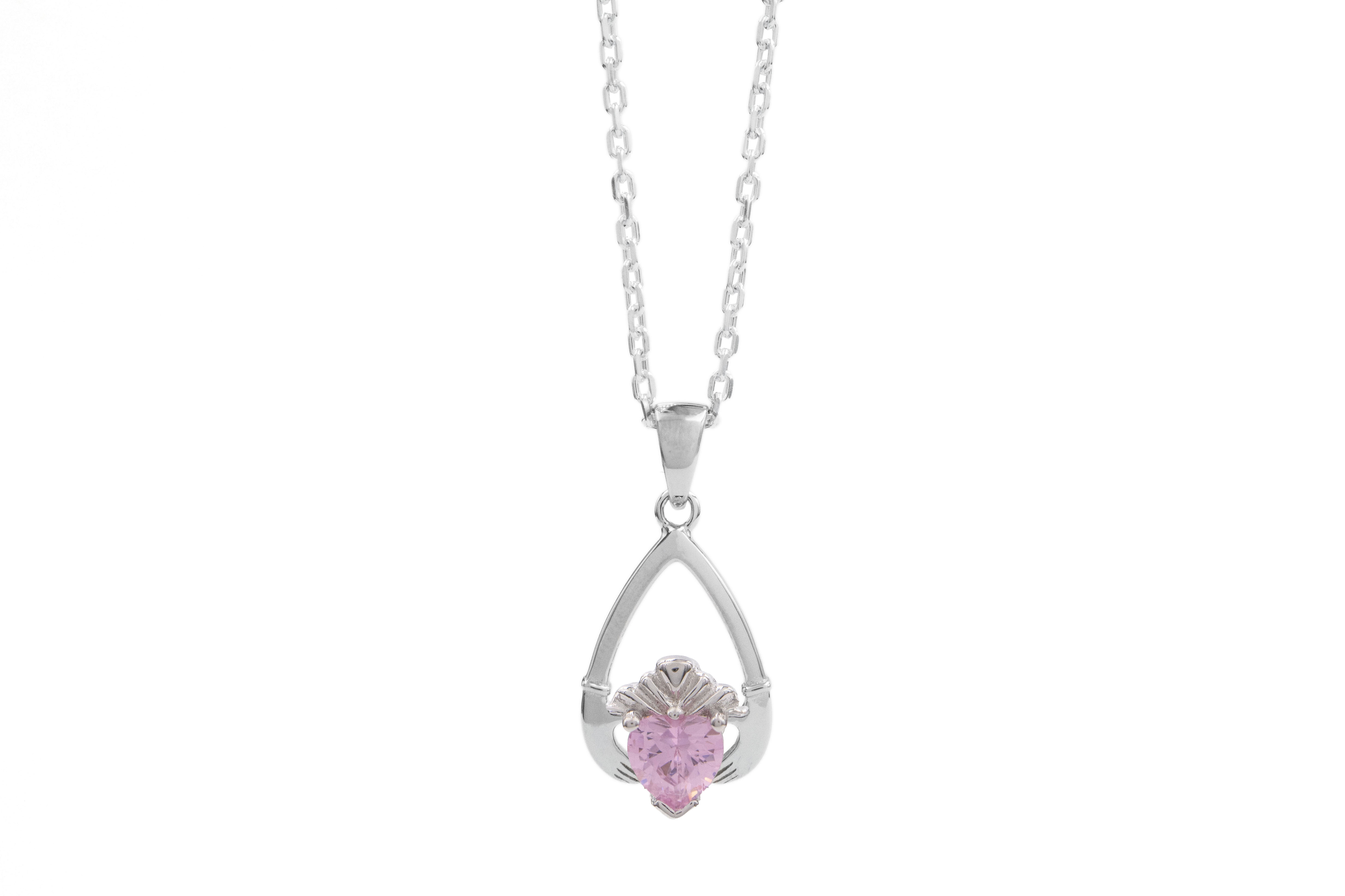 Authentic Sterling Silver October Birthstone Necklace For Women