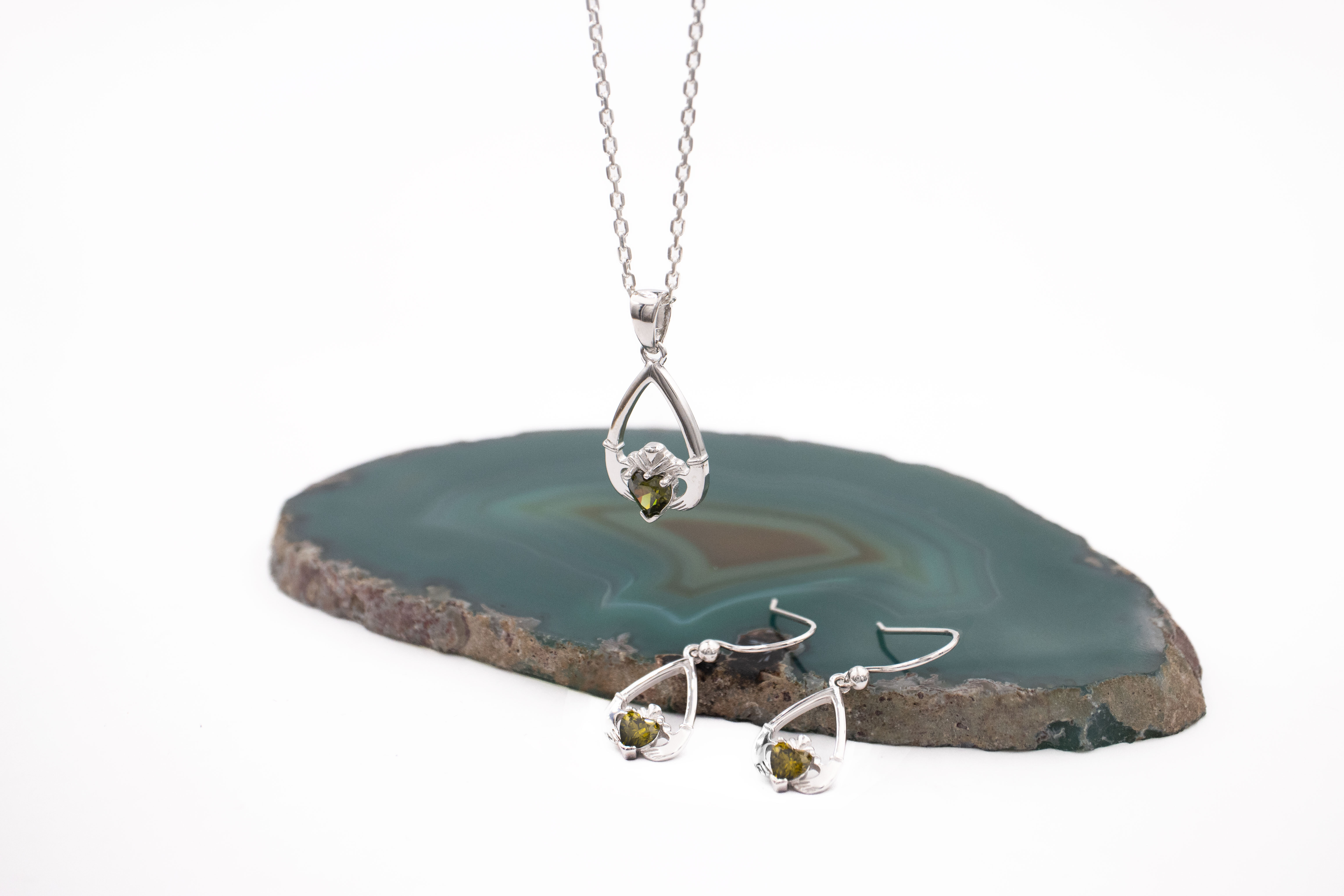 Gorgeous Sterling Silver August Birthstone Earrings For Women