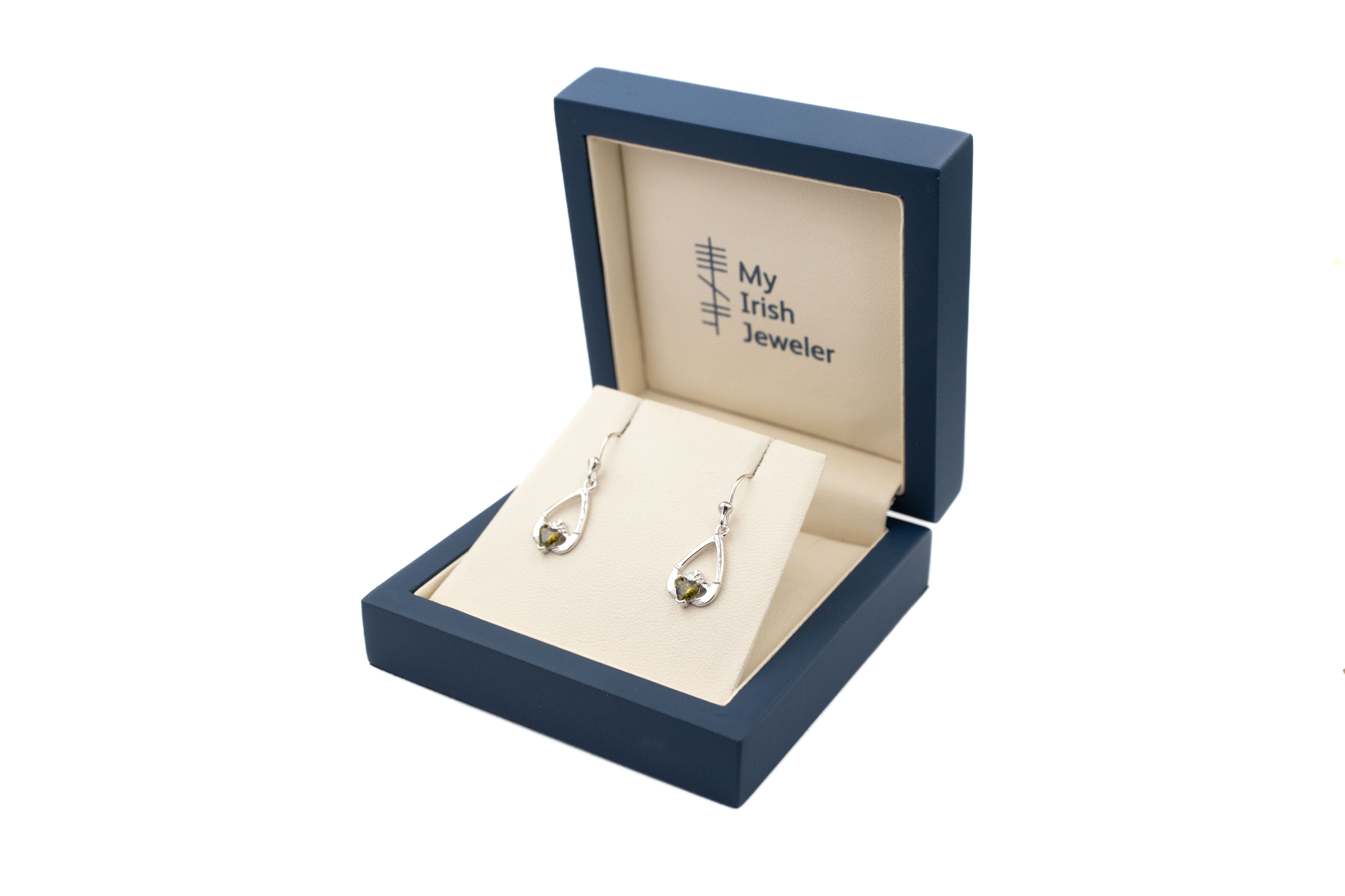 Gorgeous Sterling Silver August Birthstone Earrings For Women. In Luxury Packaging.