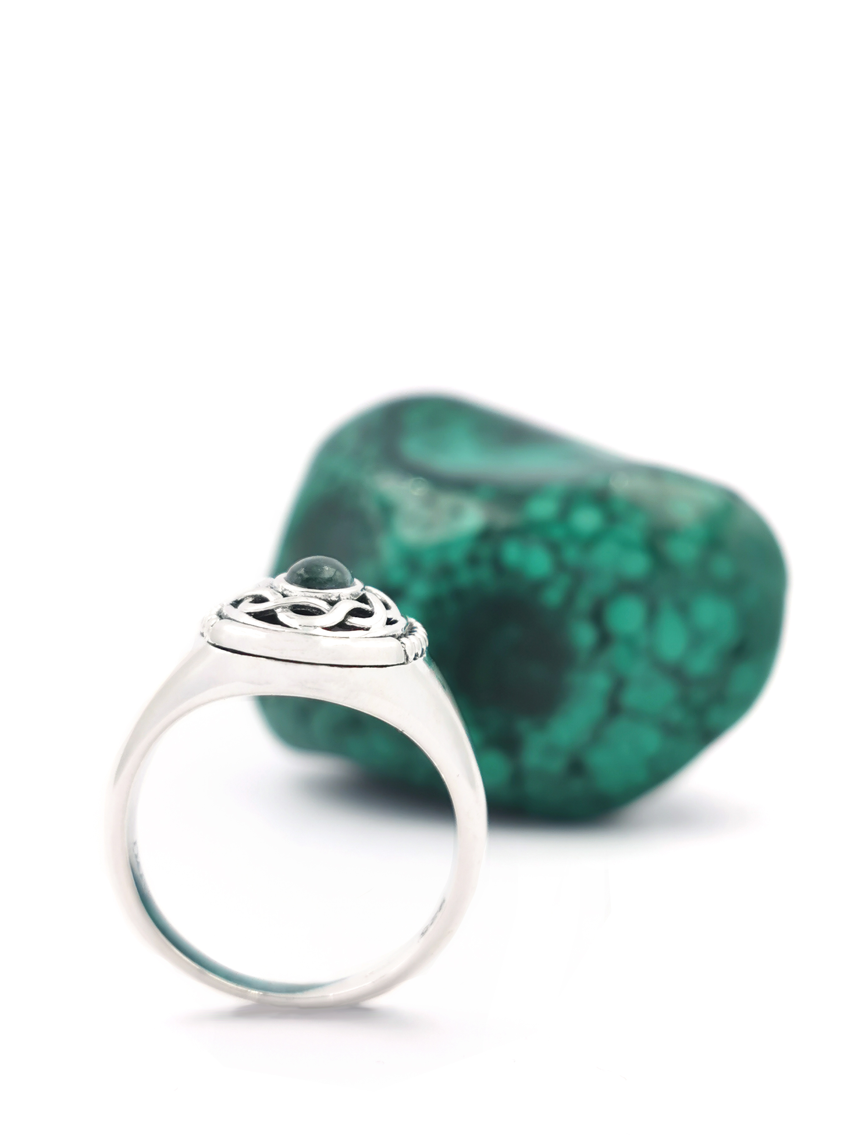 Womens Sterling Silver Celtic Knot Ring