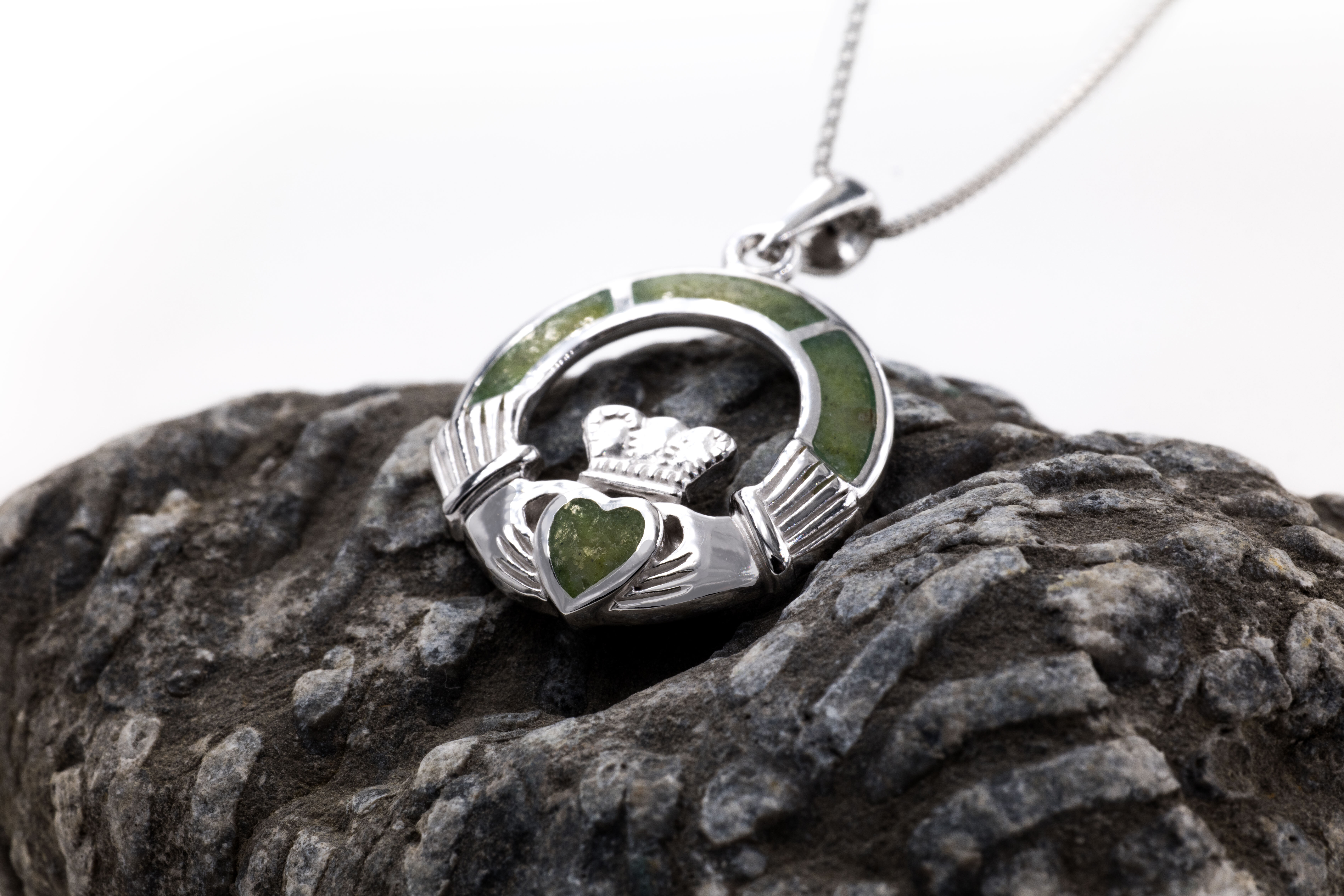 Womens Sterling Silver Claddagh Gift Set